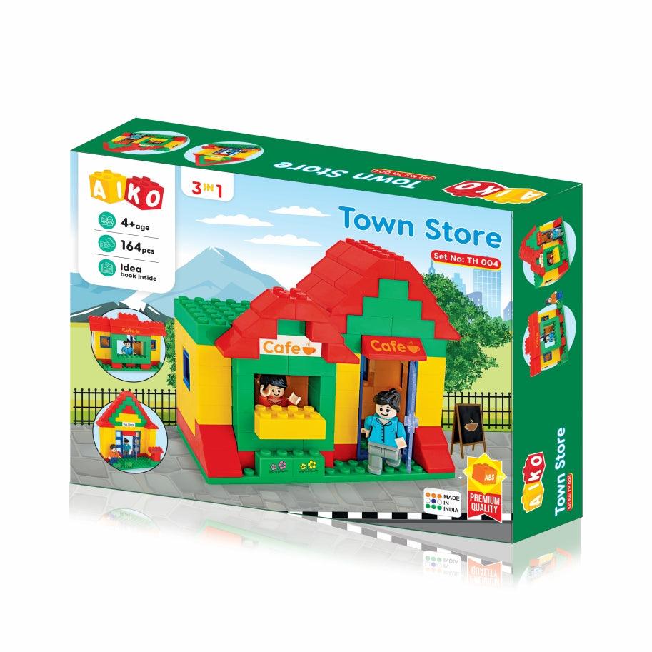 Town House - building block set for kids, promoting creative play and STEM learning