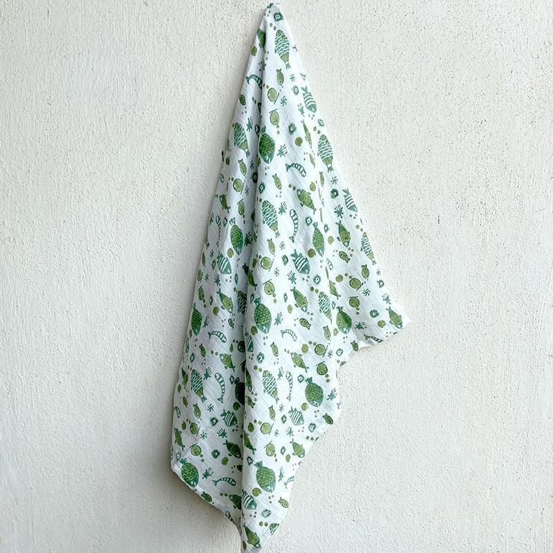 ORGANIC KOI MINT SWADDLE - Totdot