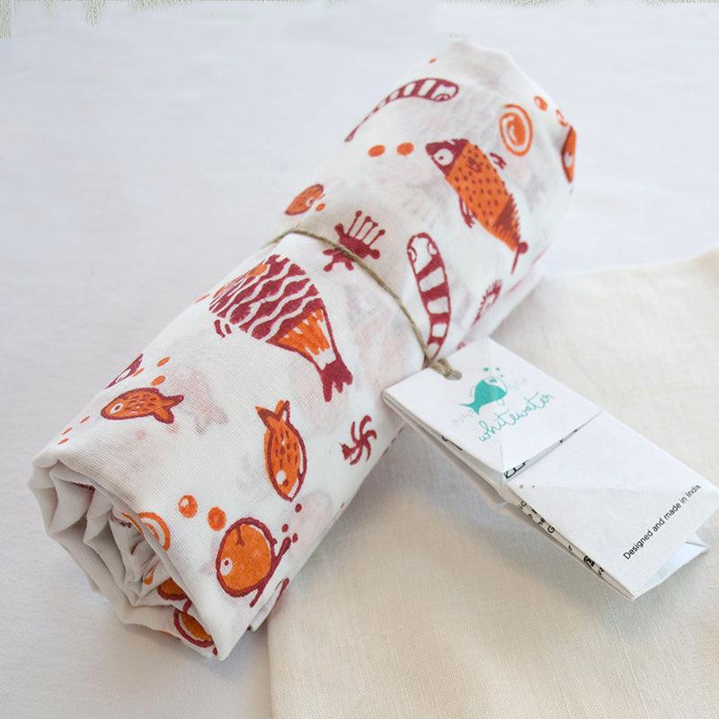 ORGANIC KOI MINT SWADDLE - Totdot