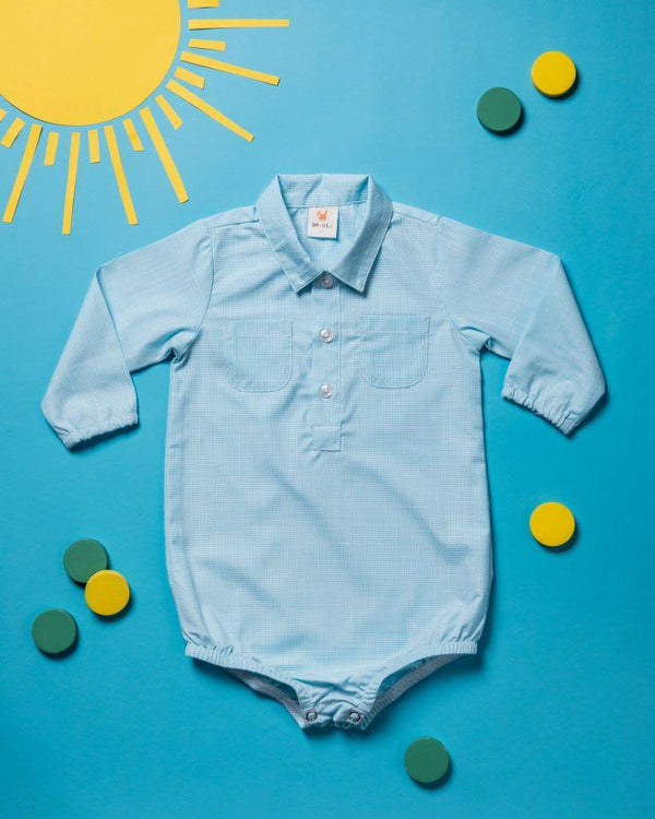 Blueberry Cotton Onesie Shirt for Baby Boys - Totdot