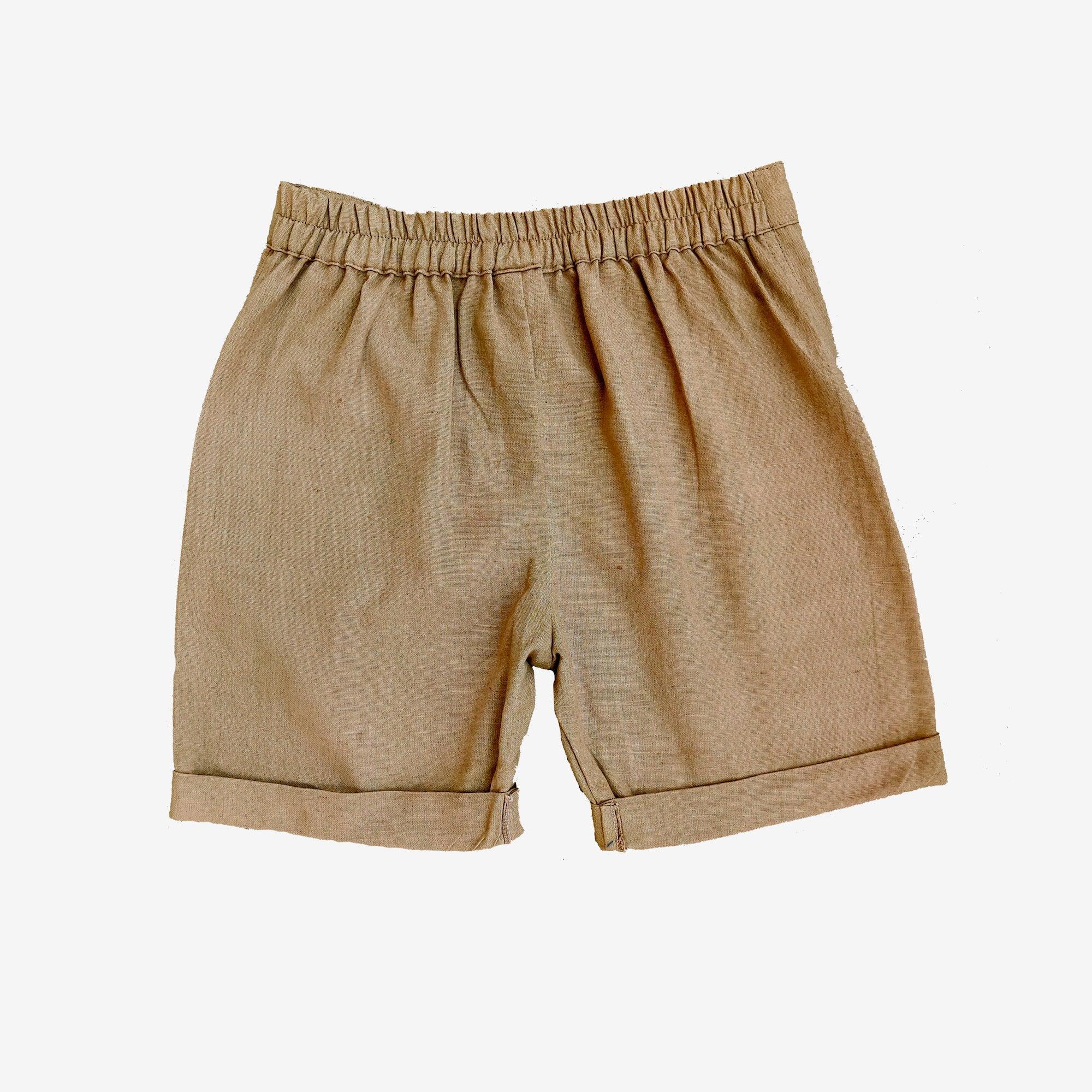 Ikeda Designs Solid color Shorts- Brown - Totdot