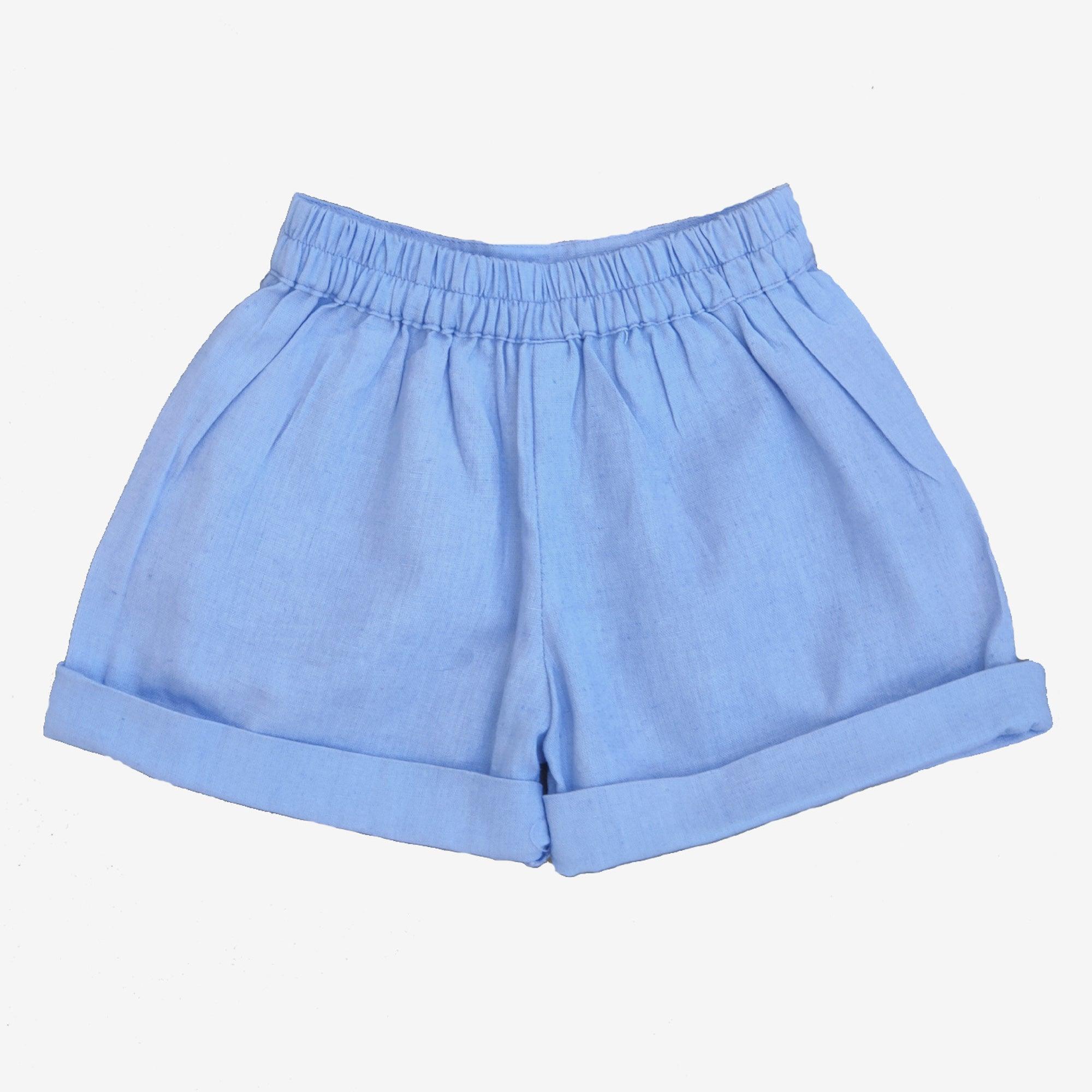 Ikeda Designs Solid color Shorts- Light Blue - Totdot