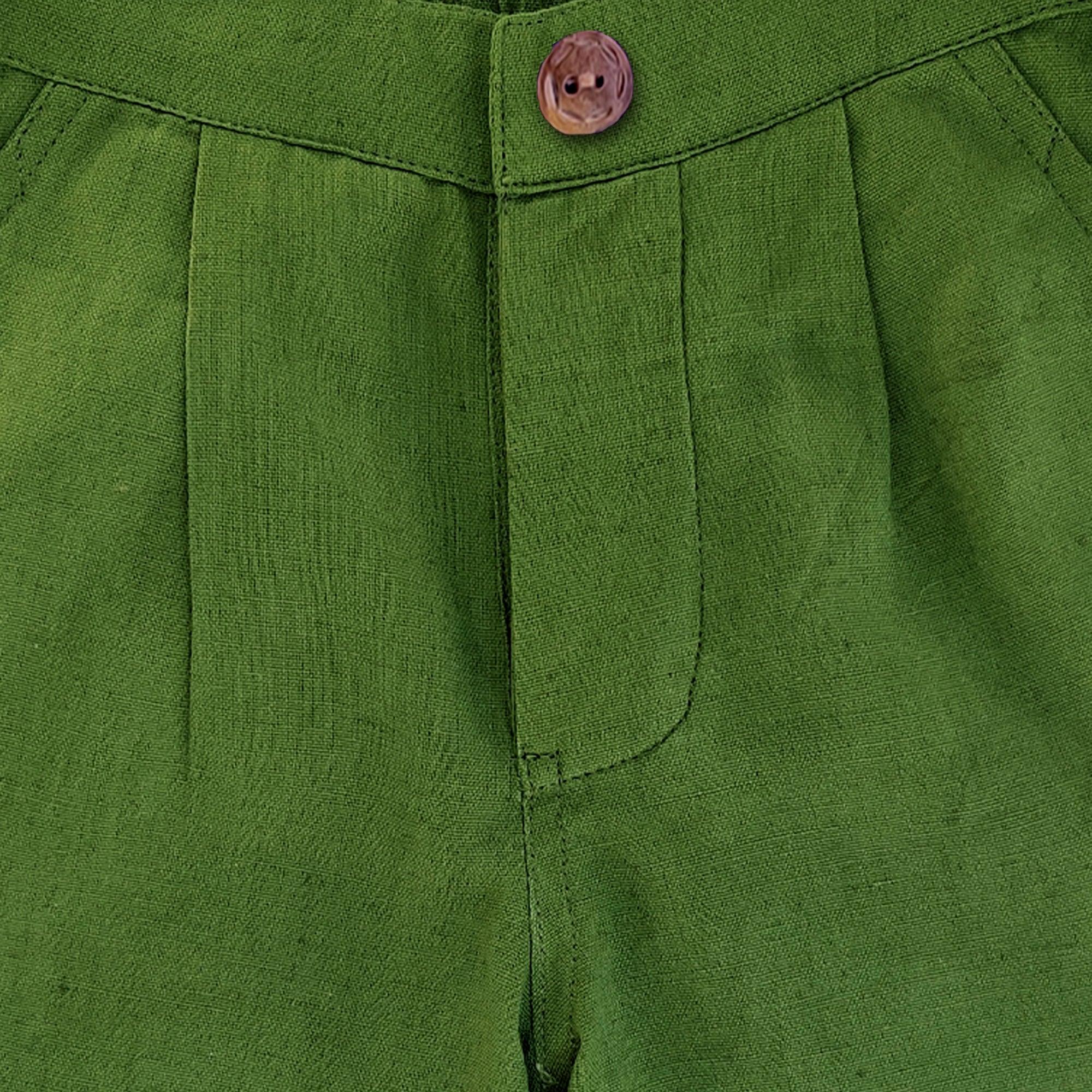 Ikeda Designs Solid color Shorts- Olive Green - Totdot