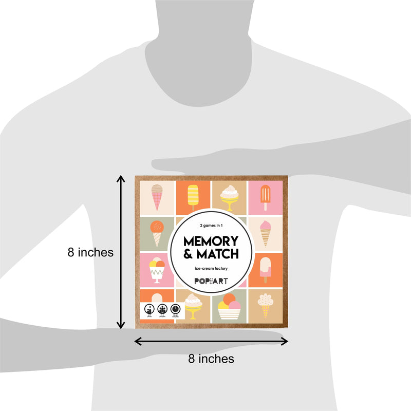 Memory and Match Game - Ice Cream Factory - Totdot