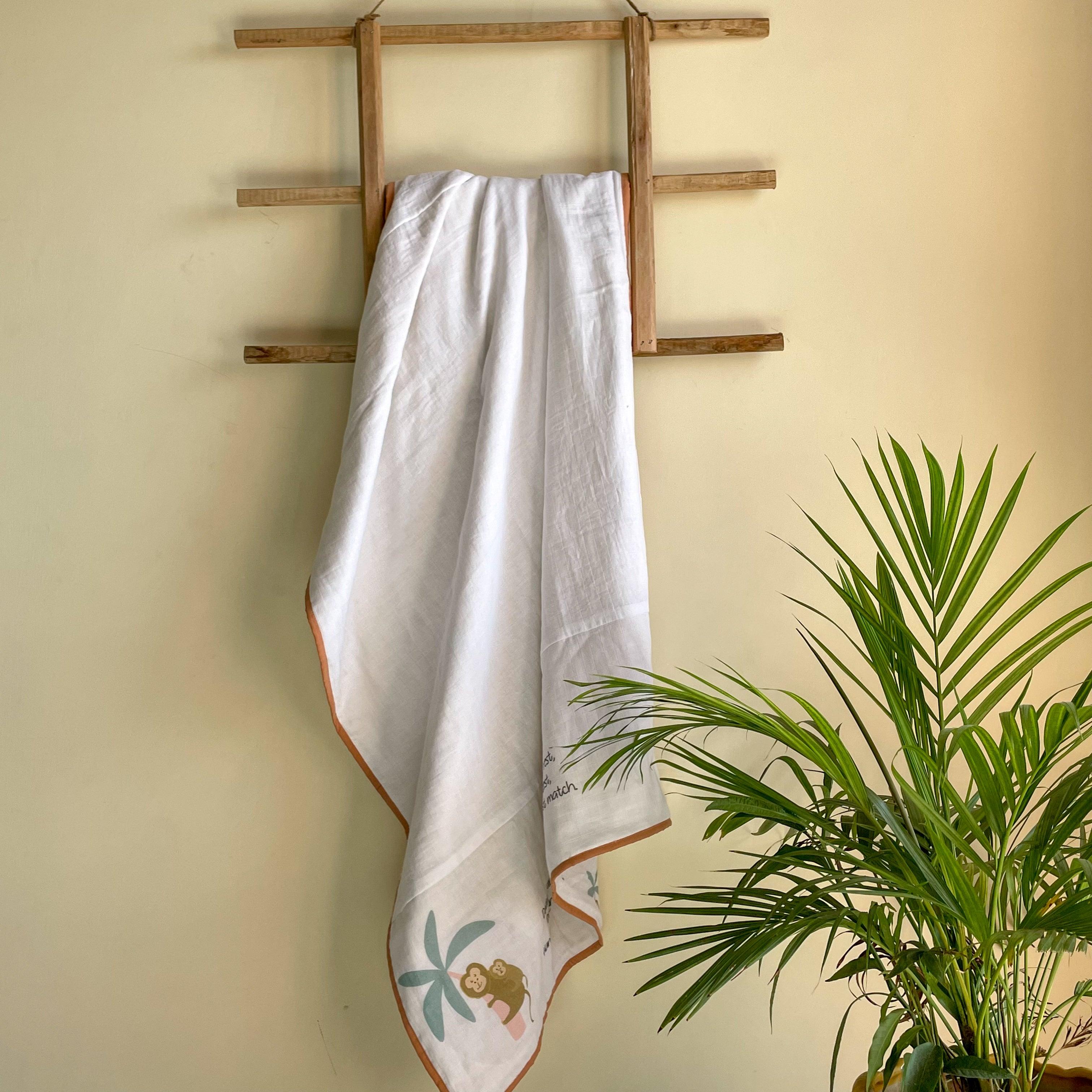 Monkeying Around Muslin Dohar - Totdot