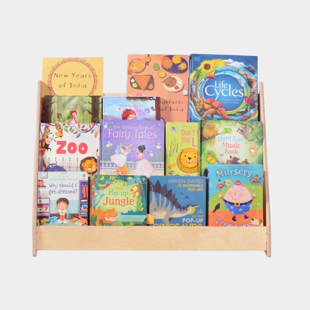 Nalanda Book Display Shelf - Medium | Kids Montessori Furniture for Toddler- Birch Plywood - Totdot