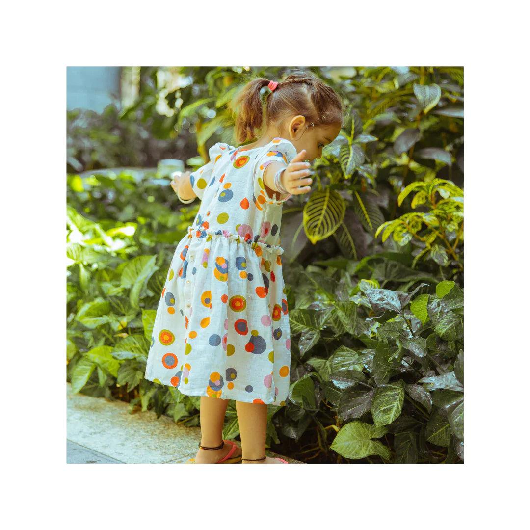 Organic Muslin Dress | Bubble Pops - Totdot