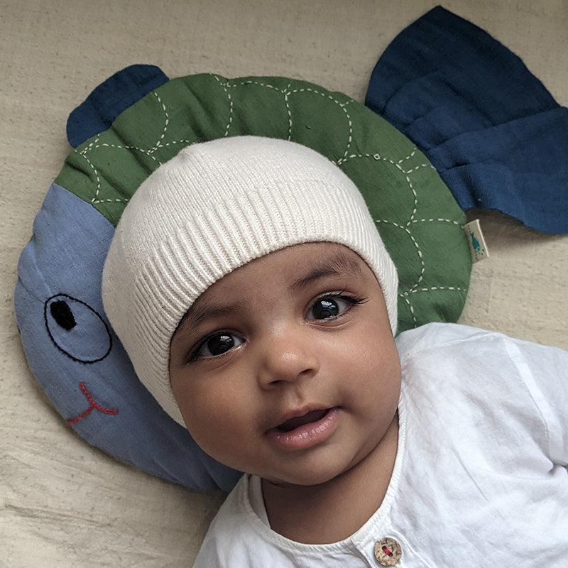 ORGANIC MUSTARD SEED FISH PILLOW + MARACAS - Totdot