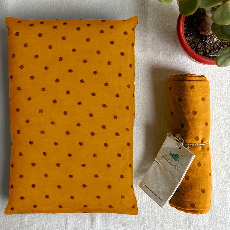 ORGANIC NEWBORN GIFT BUNDLE - ORGANIC RAIDANA KAPOK PILLOW + SWADDLE - Totdot