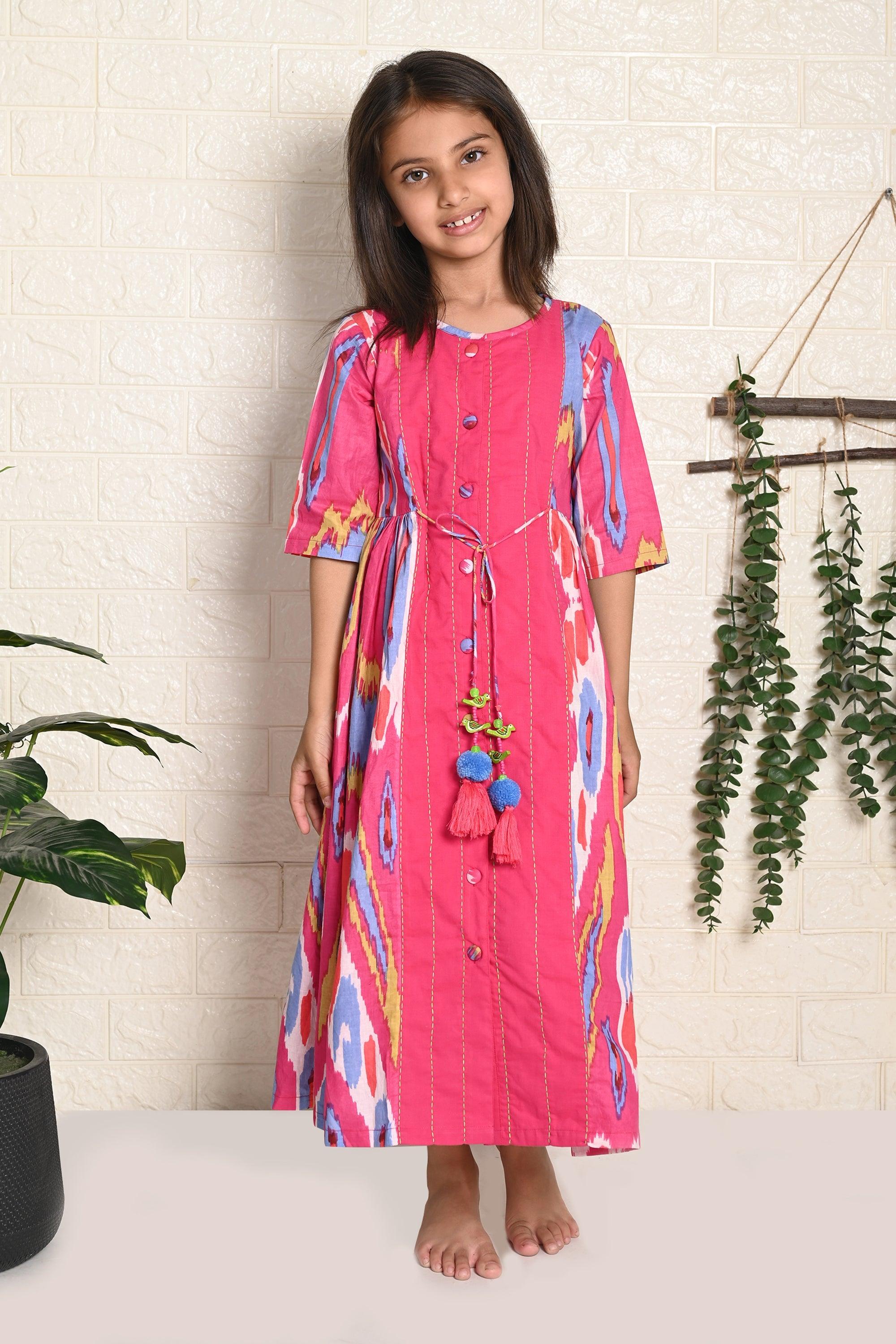 Rainbow Ikat Dress - Totdot