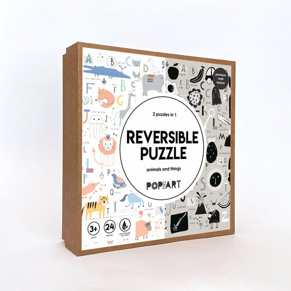 Reversible Puzzle Animals and Things - Totdot