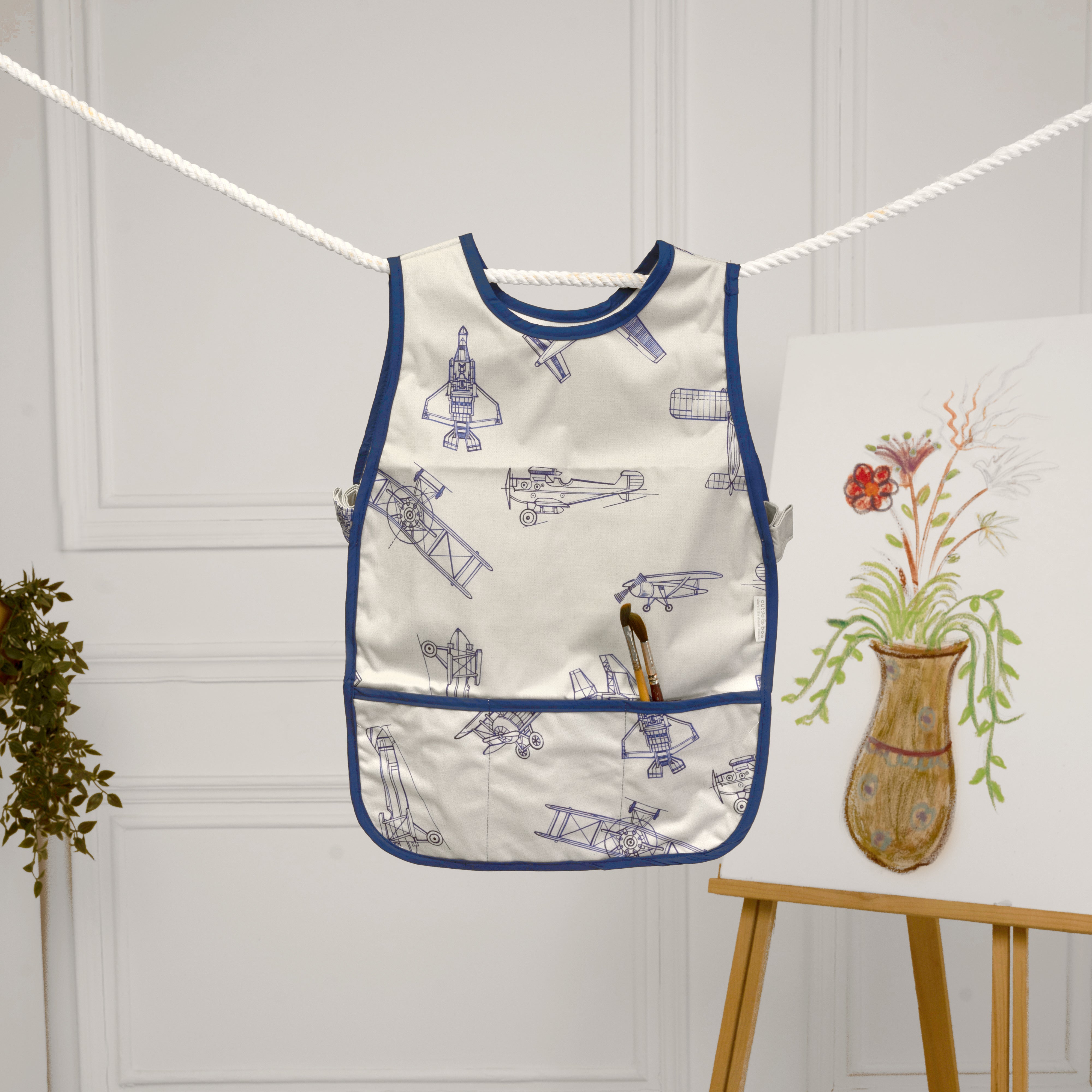 Fly Away With Me Little Artist Apron - Sleeveless