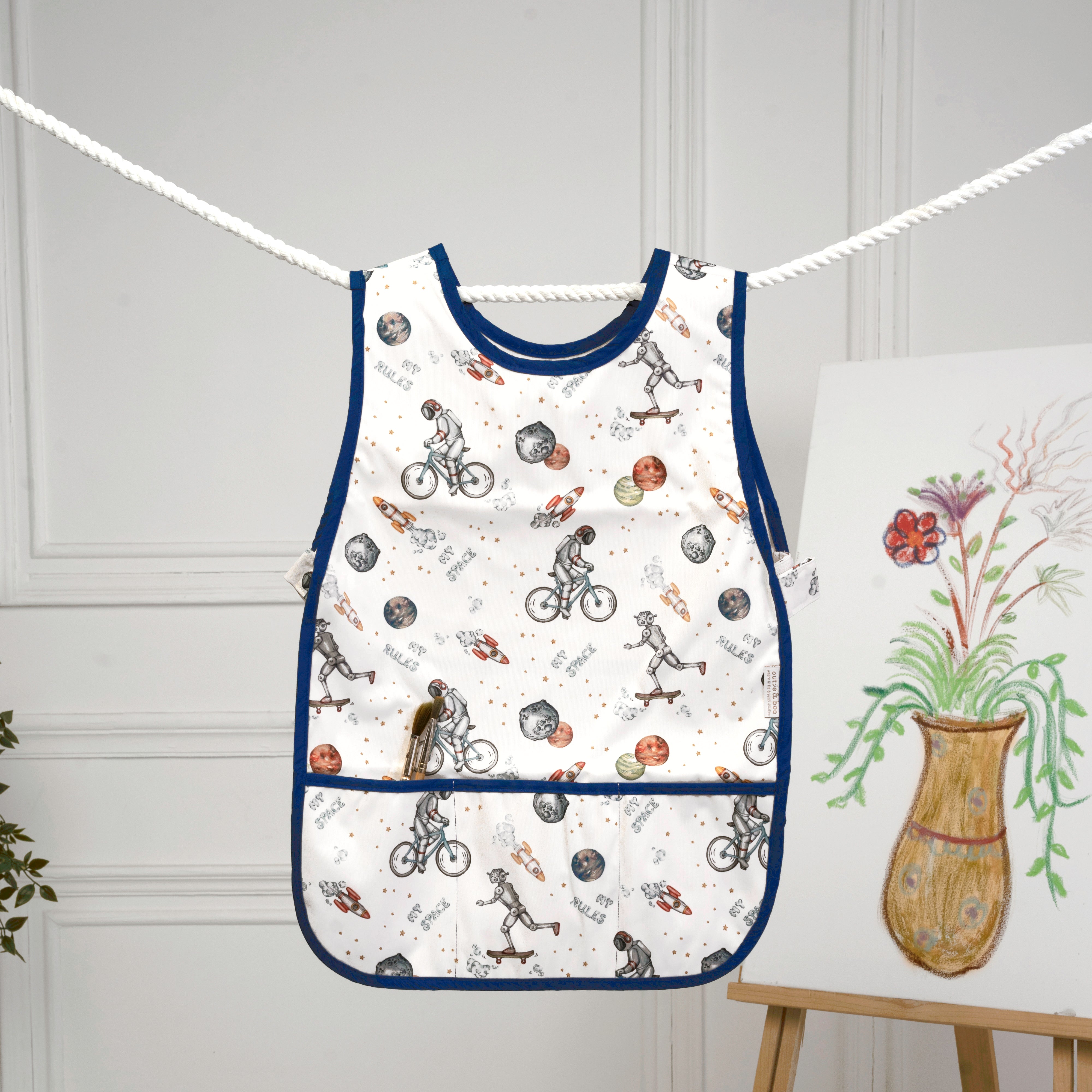 To The Moon And Back Little Artist Apron - Sleeveless