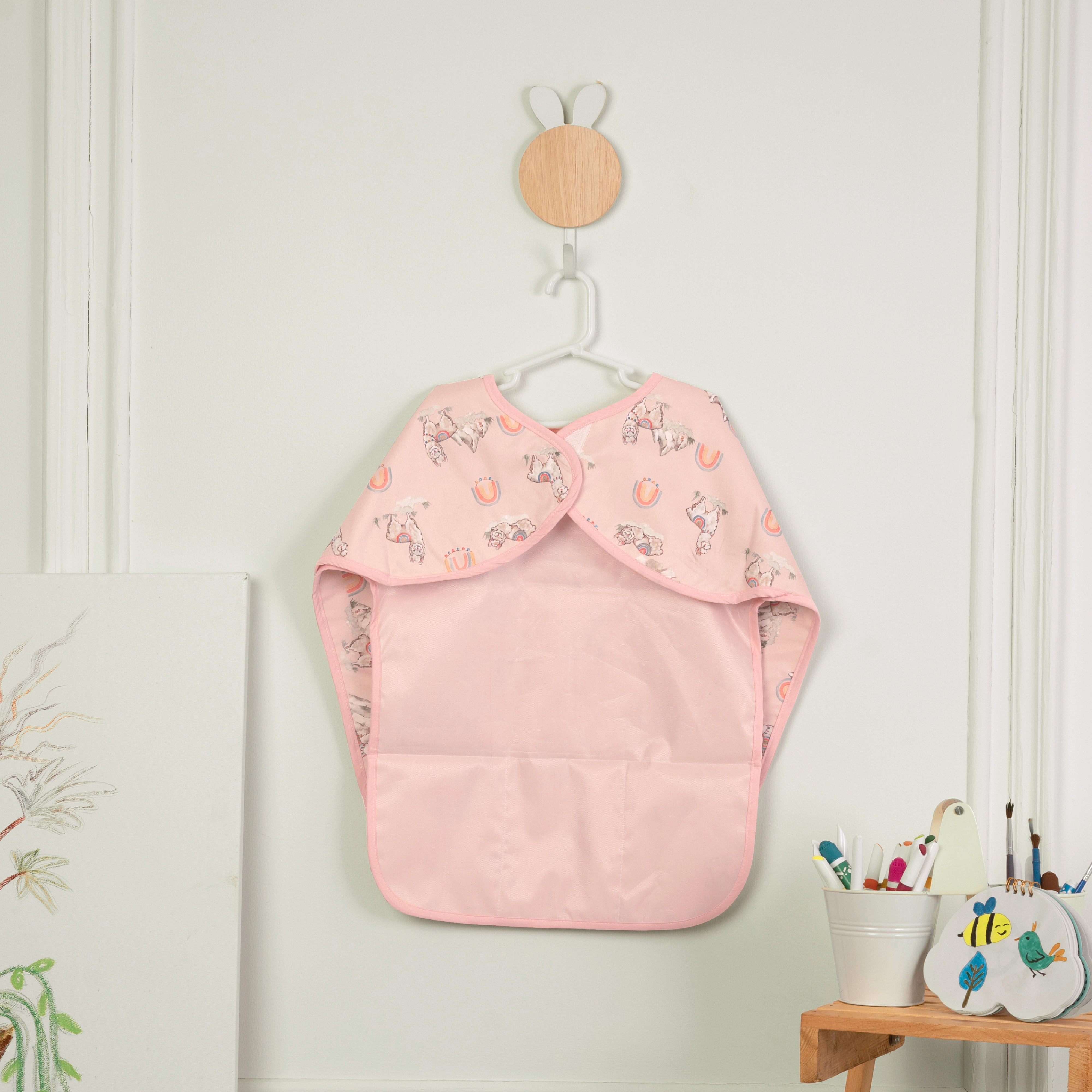 Ooh La Llama Little Artist Apron - With Sleeves