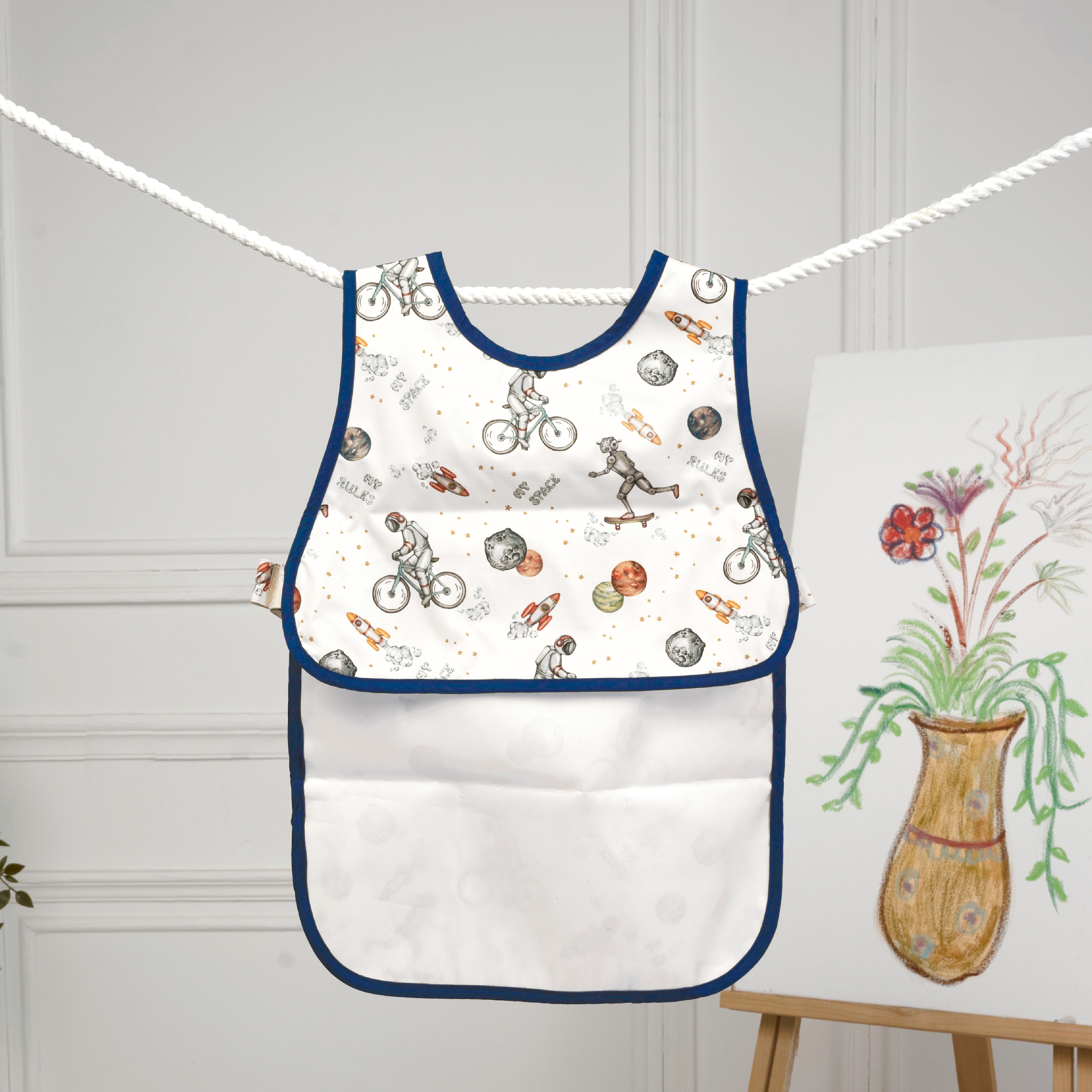 To The Moon And Back Little Artist Apron - Sleeveless