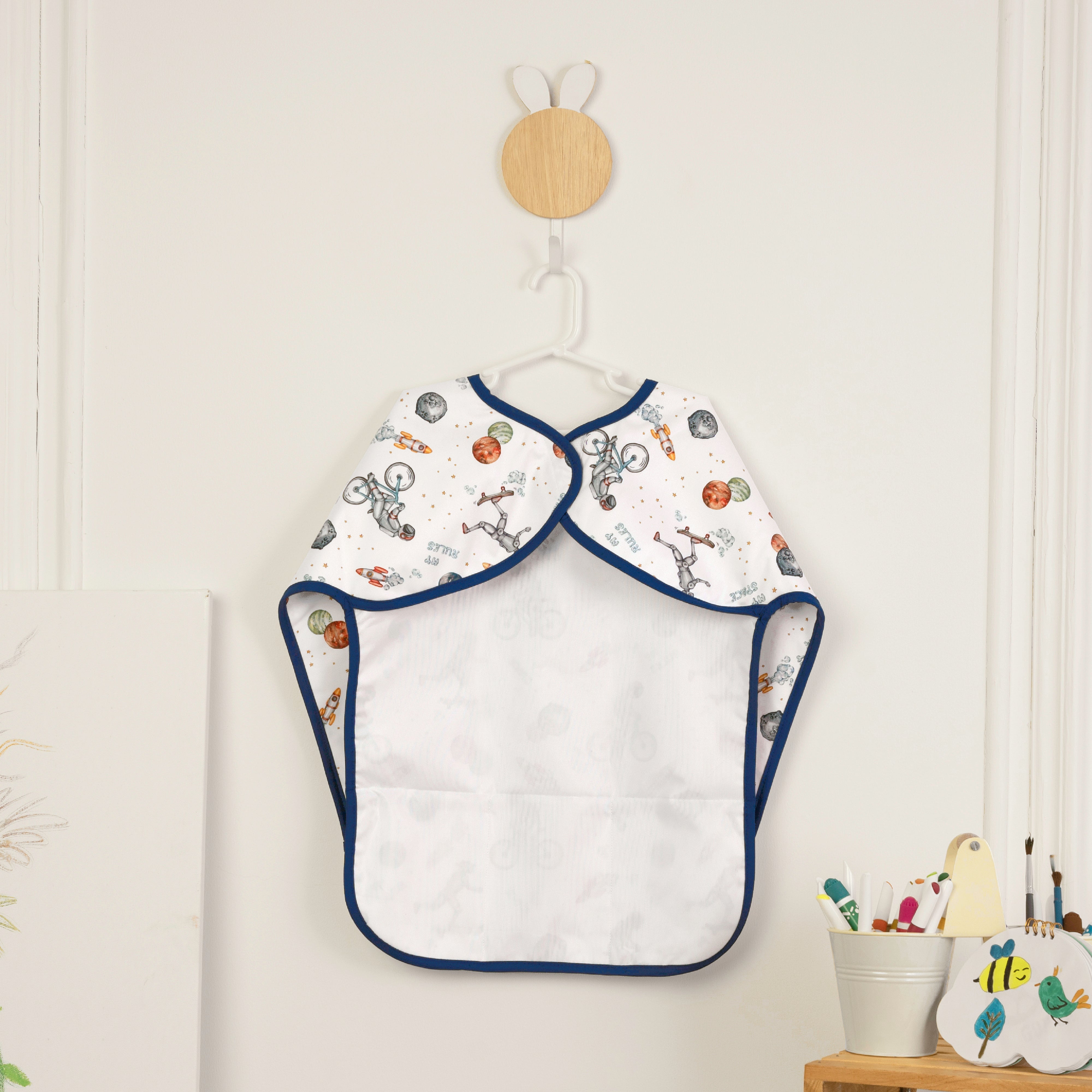 To The Moon And Back Little Artist Apron - With Sleeves