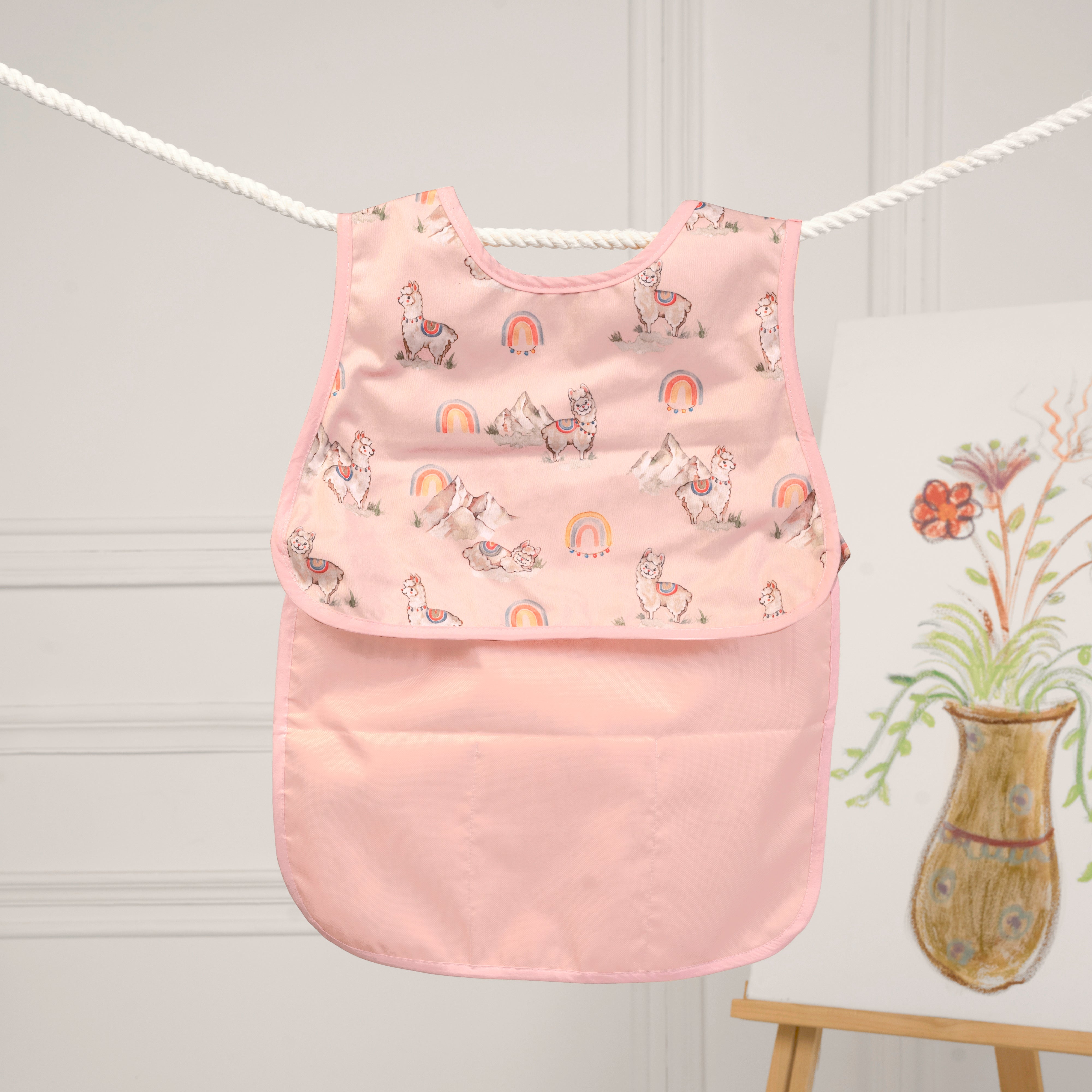 Ooh La Llama Little Artist Apron - Sleeveless