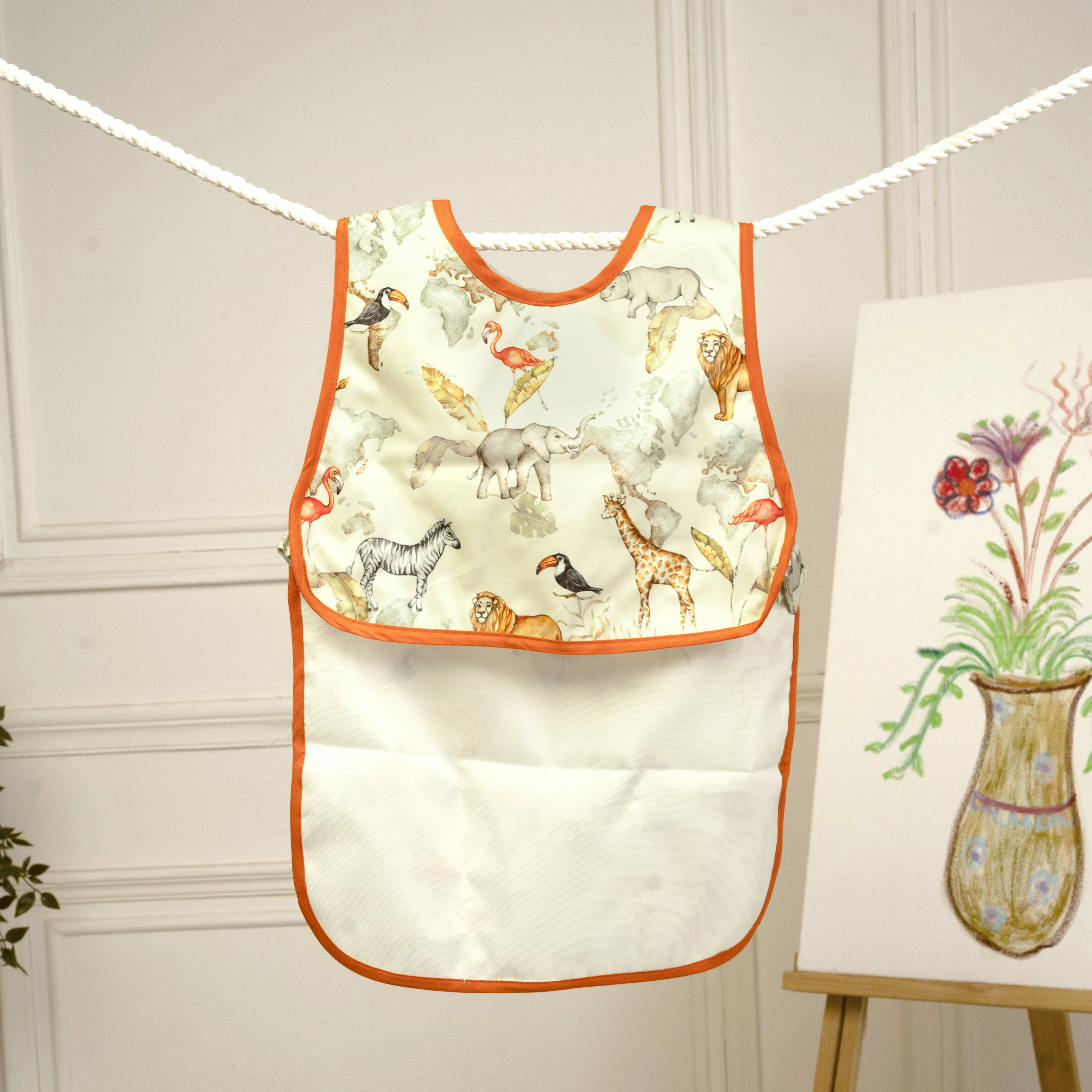 Baby It's A Wild World Little Artist Apron - Sleeveless