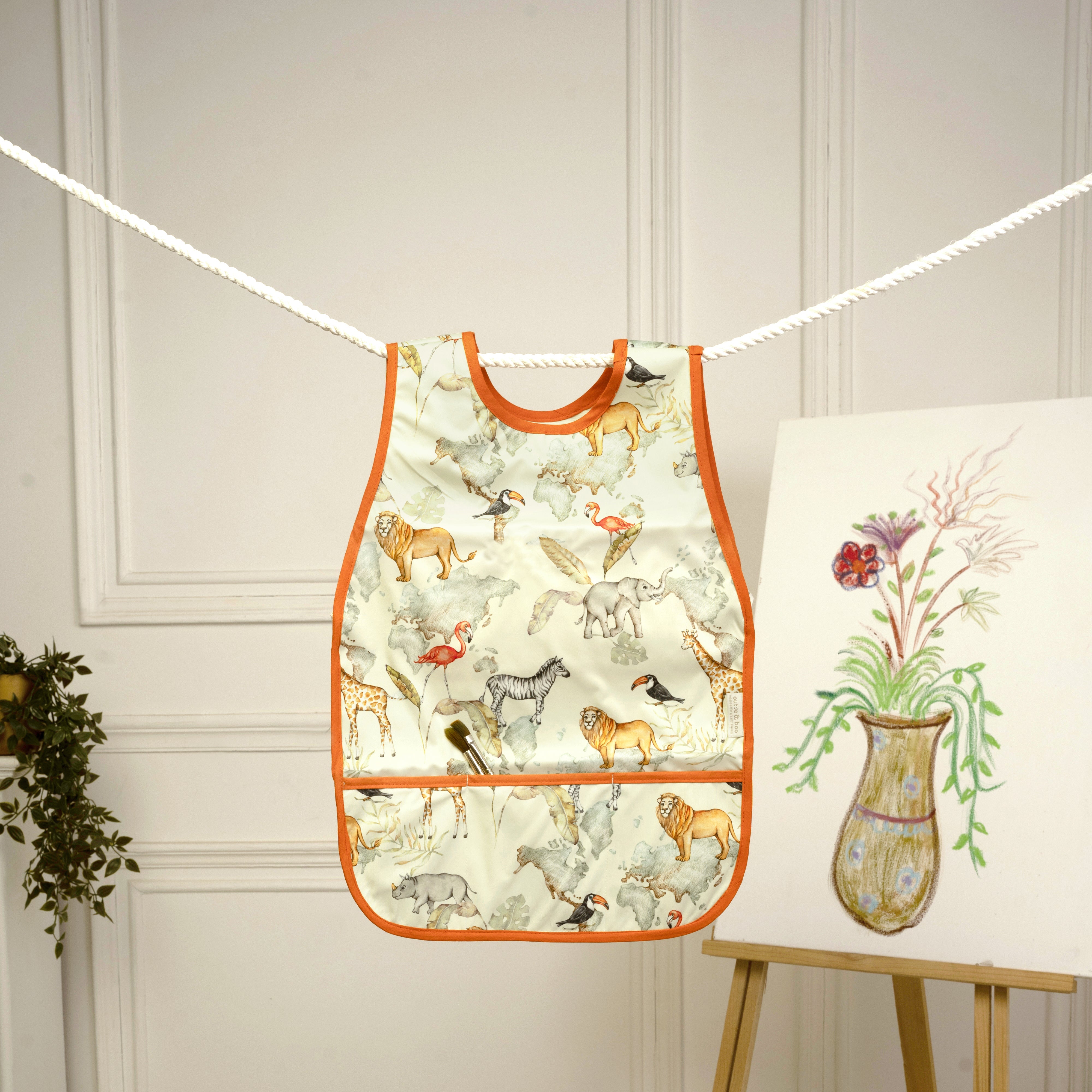 Baby It's A Wild World Little Artist Apron - Sleeveless