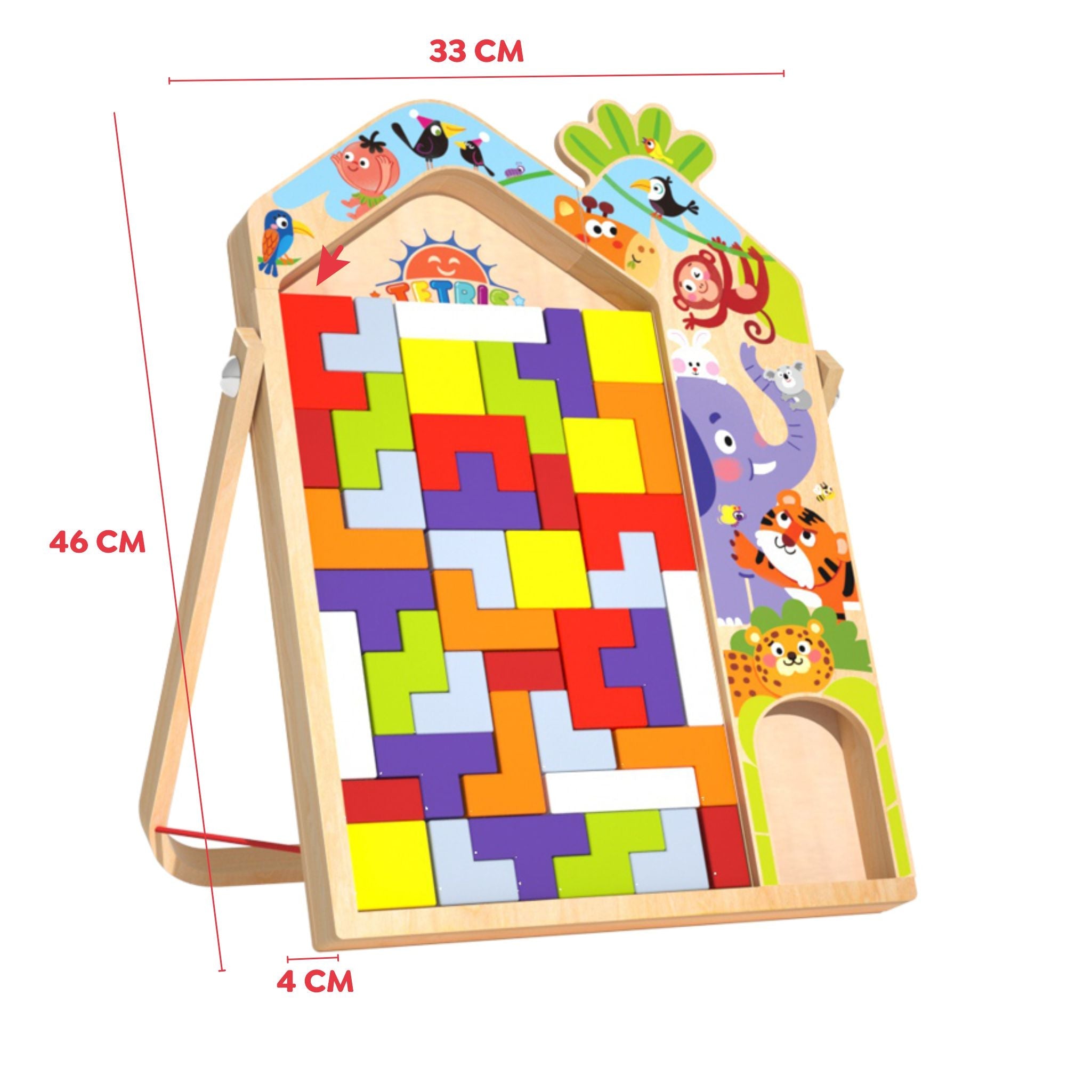 3 in 1 Tetris - Parent Child Edition Multifunctional Building Blocks