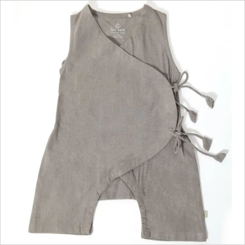 Baby Snuggle Suit - Grey Material