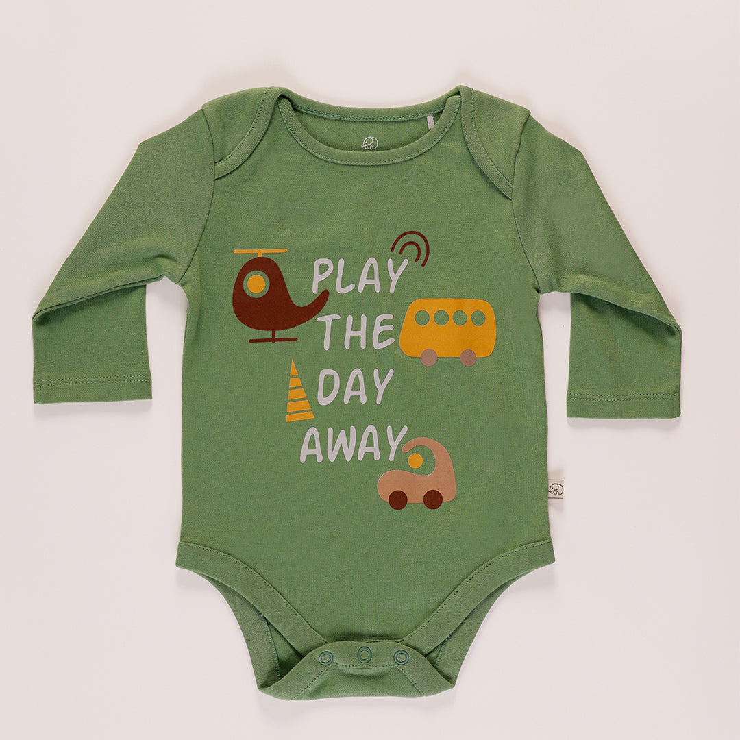 Baby Organic "play the day away" full sleeves bodysuit