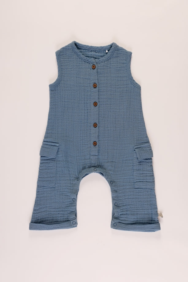 Baby Sleevless Cargo Pocket Romper