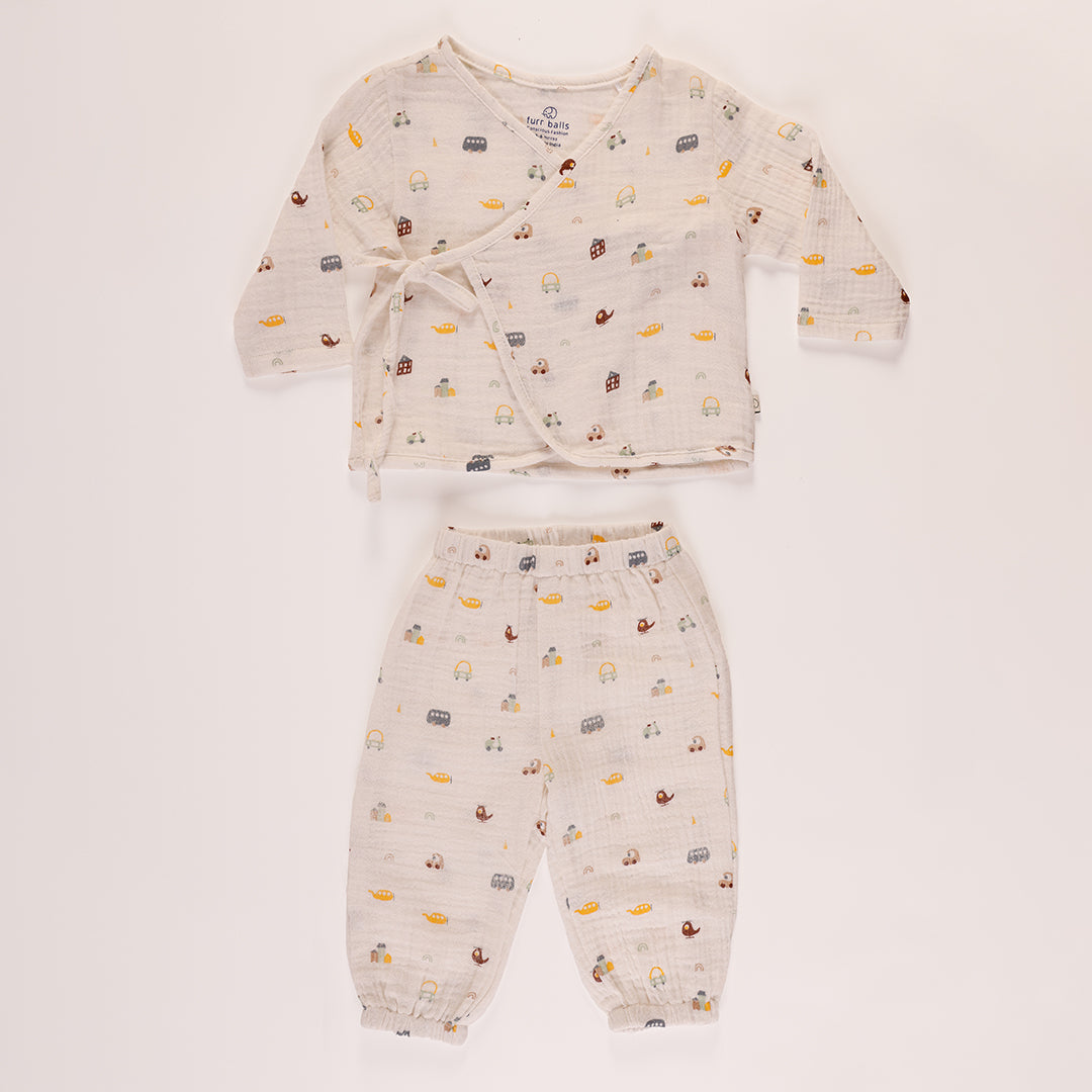 Baby snuggle suit co-ord set
