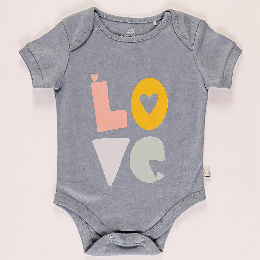 Baby Organic "love" short sleeves bodysuit