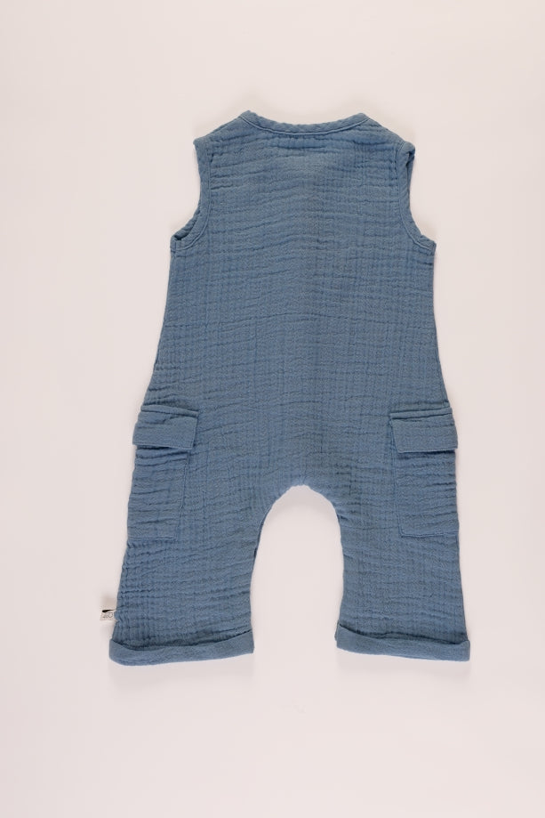 Baby Sleevless Cargo Pocket Romper