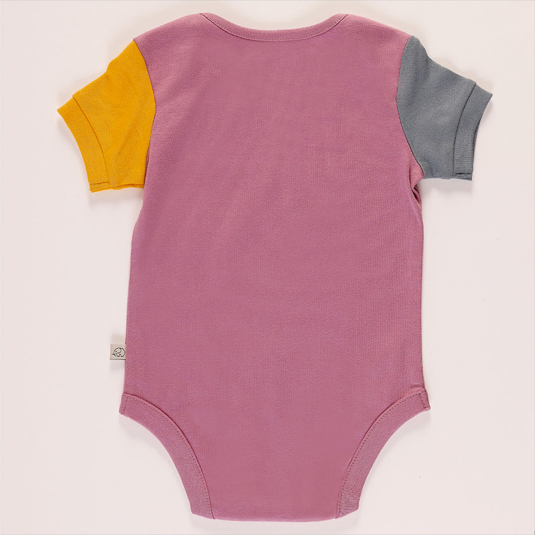 Baby Organic colored short sleeves bodysuit
