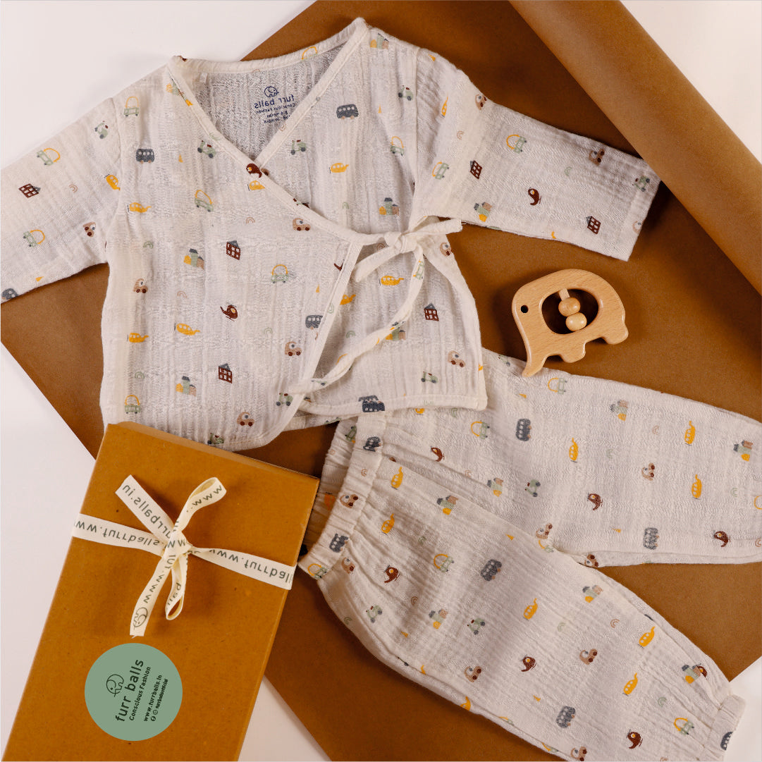 Baby snuggle suit co-ord set