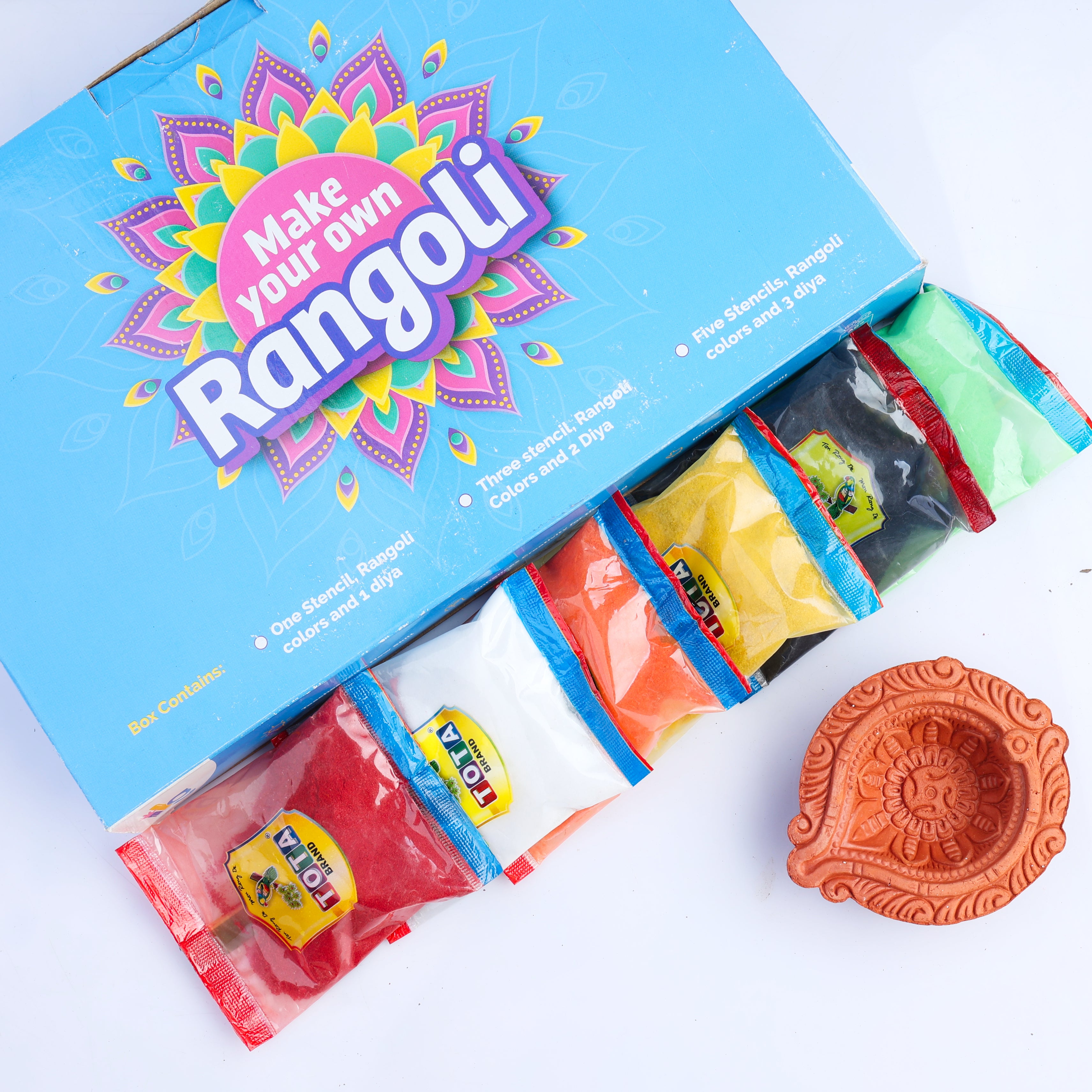 Diwali DIY Rangoli Kit - Diya