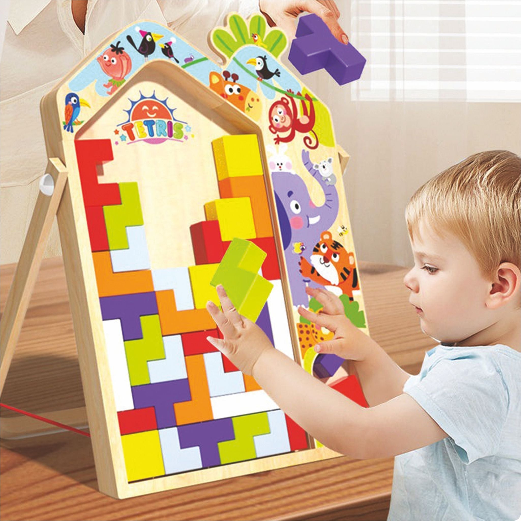 3 in 1 Tetris - Parent Child Edition Multifunctional Building Blocks