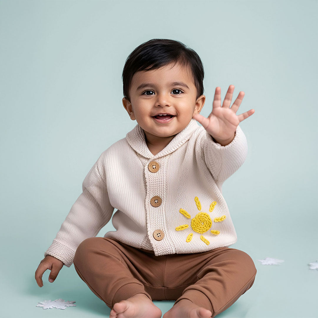 Sunshine – Cotton Embroidered Cardigan