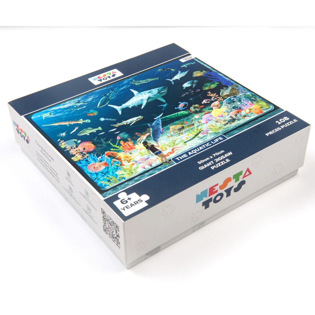 Aquatic Life Jigsaw Puzzle (108 Jumbo Pieces)