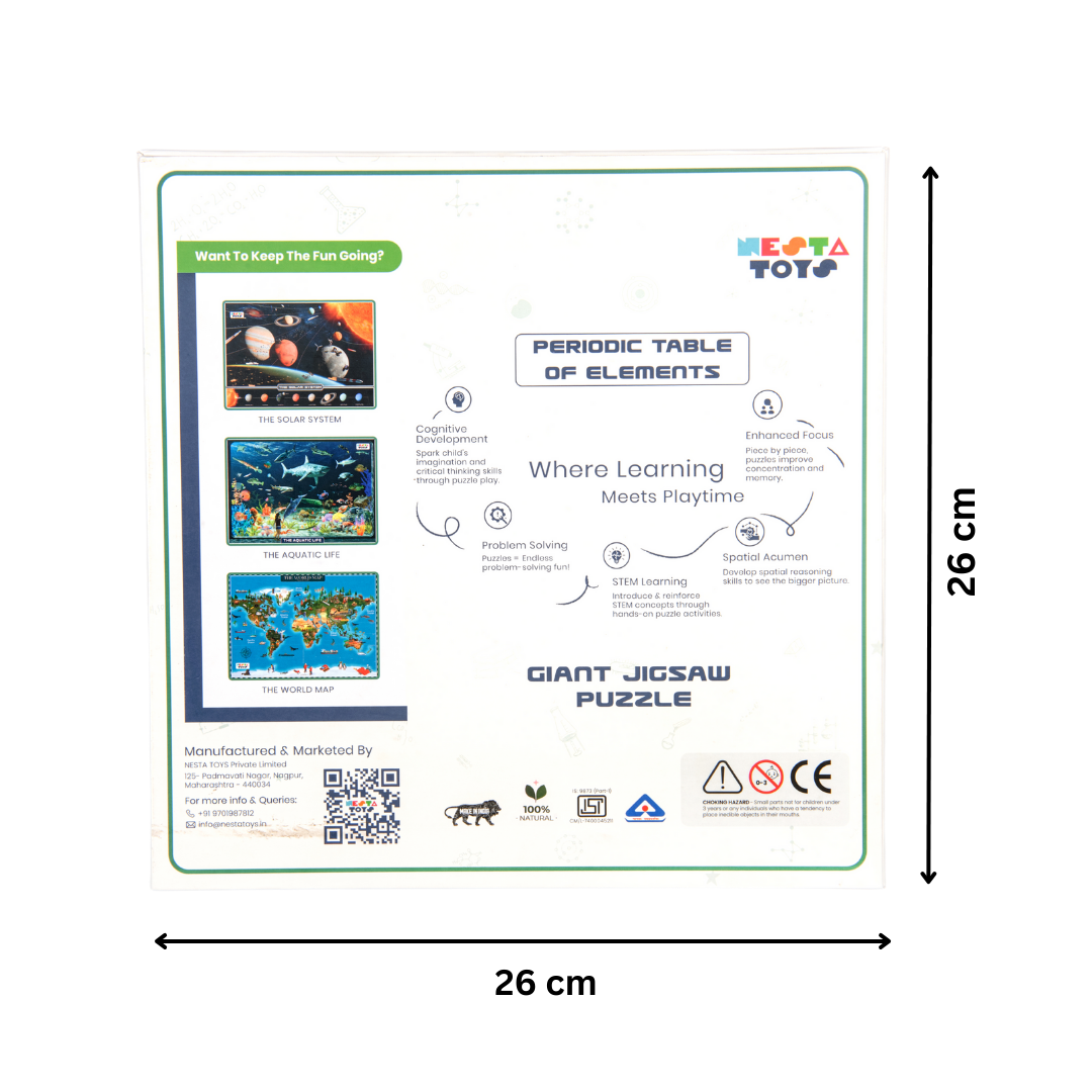 Periodic Table of Elements Jigsaw Puzzle (108 Jumbo Pieces)