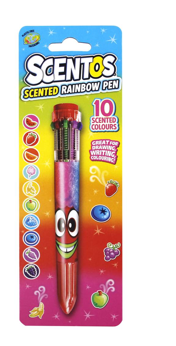 10 Colour Rainbow Pen Scentos