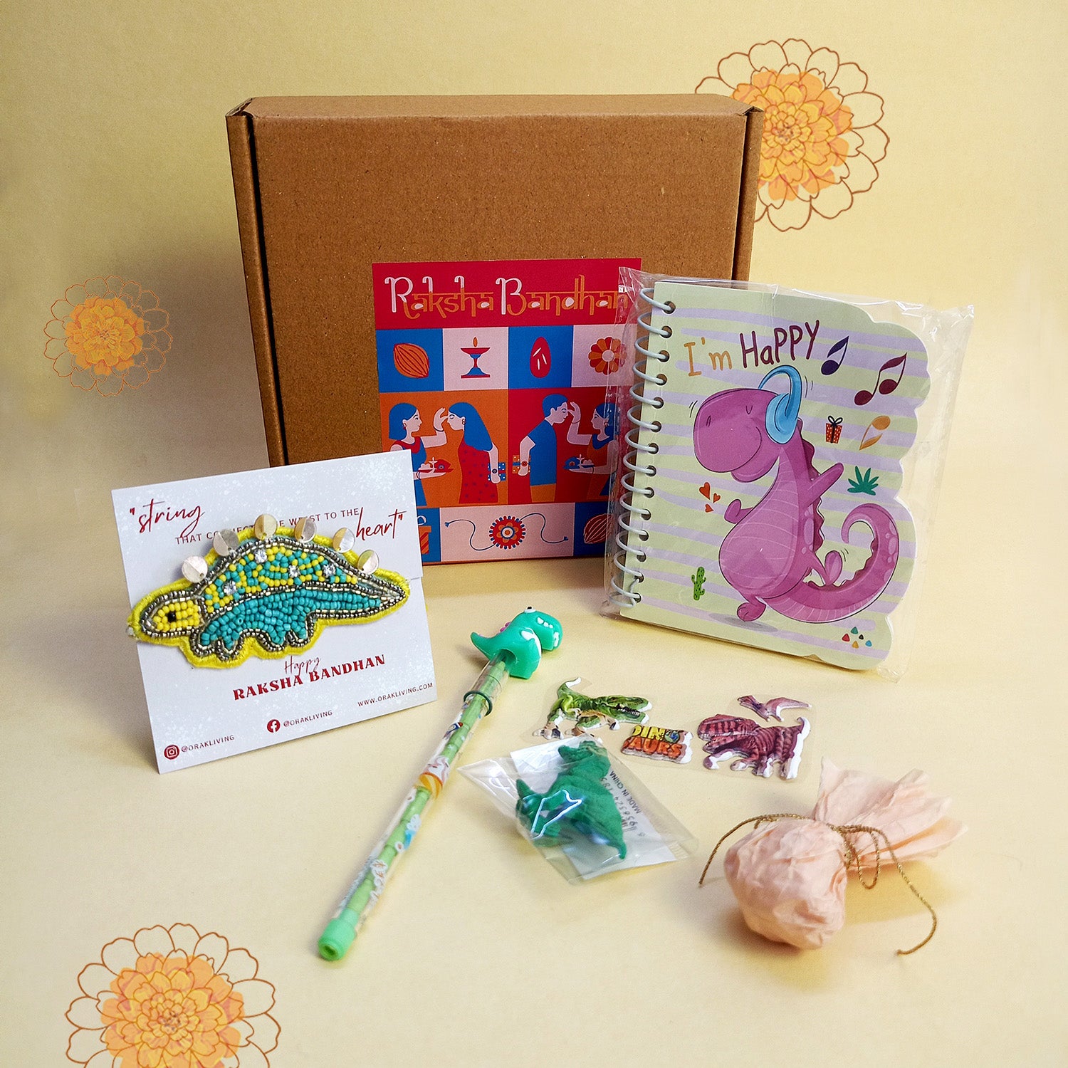 Rakhi Hamper - Dinosaur Delight