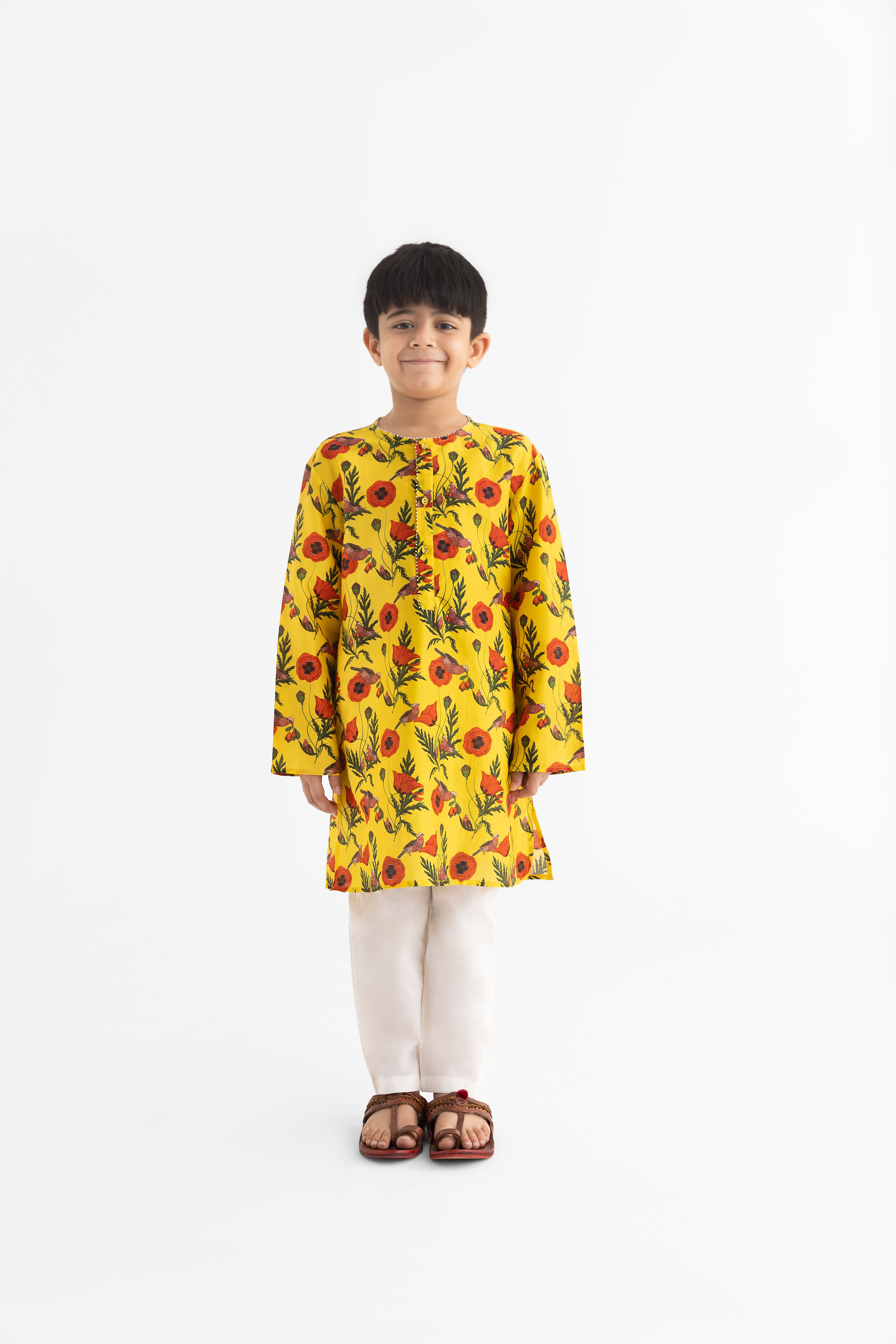 Chidiya Rani Badi Sayani Yellow Kurta and Pyjama