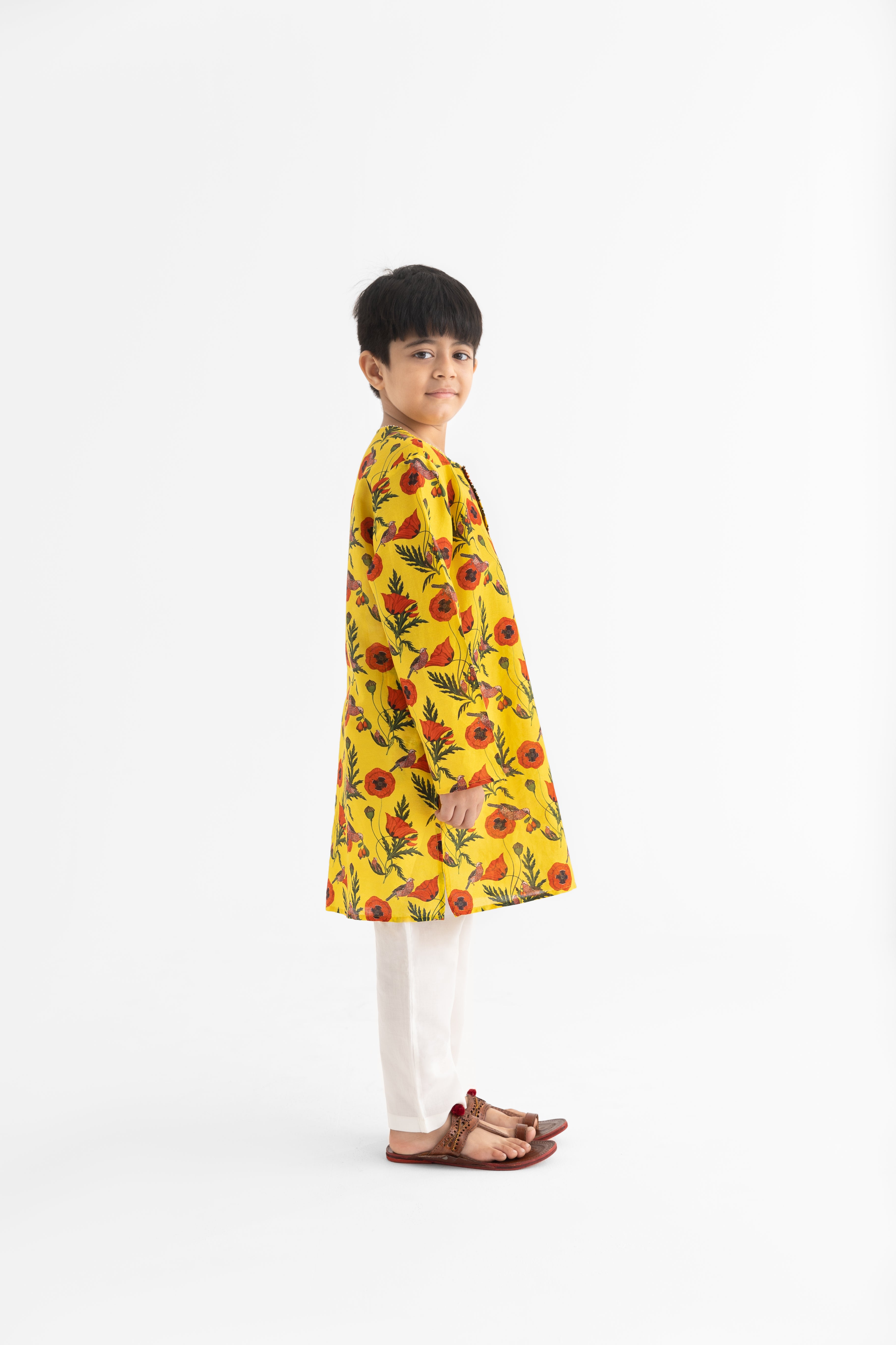 Chidiya Rani Badi Sayani Yellow Kurta and Pyjama