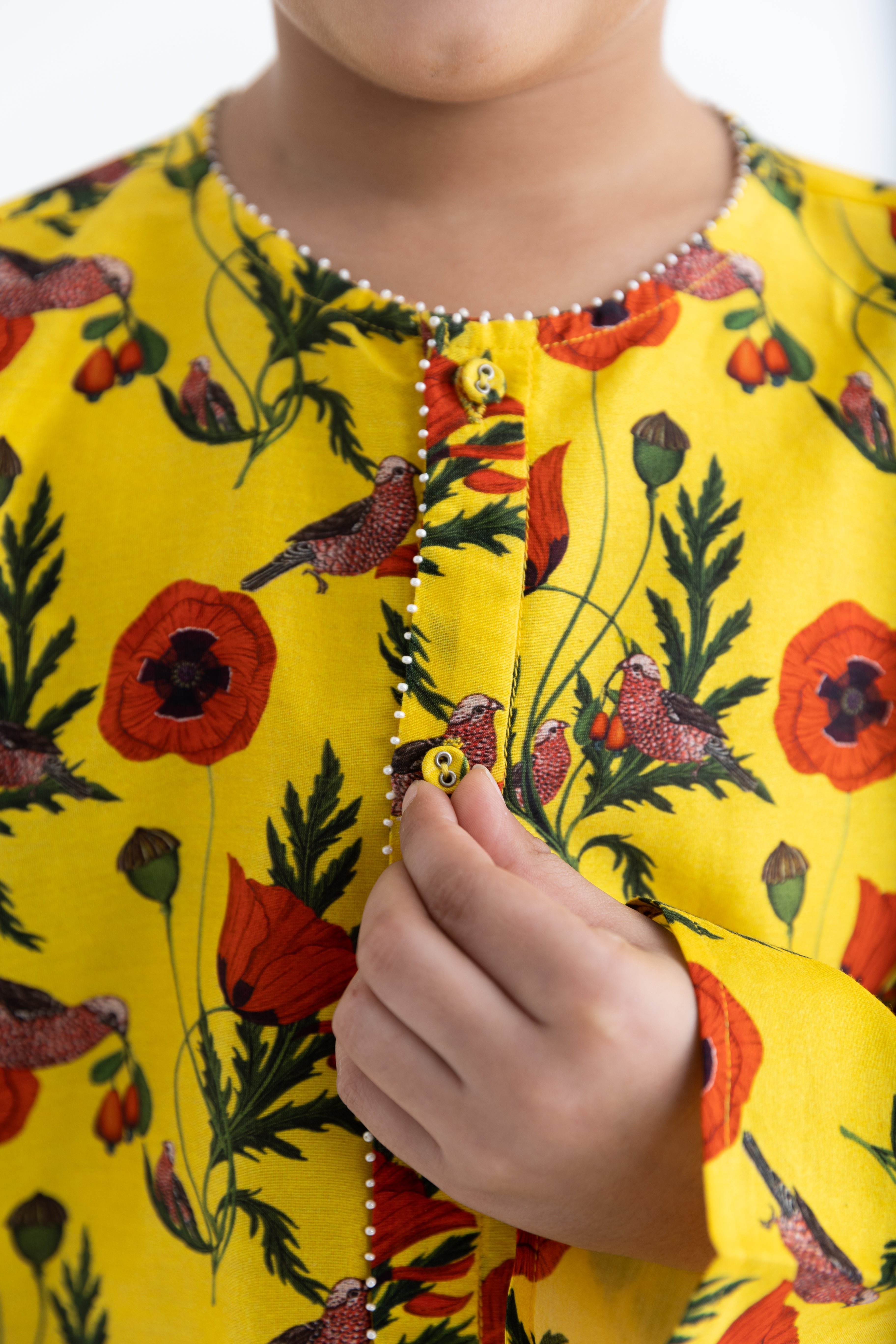 Chidiya Rani Badi Sayani Yellow Kurta and Pyjama