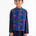 Chidiya Rani Badi Sayani Ink Blue Bandi, Kurta and Pyjama