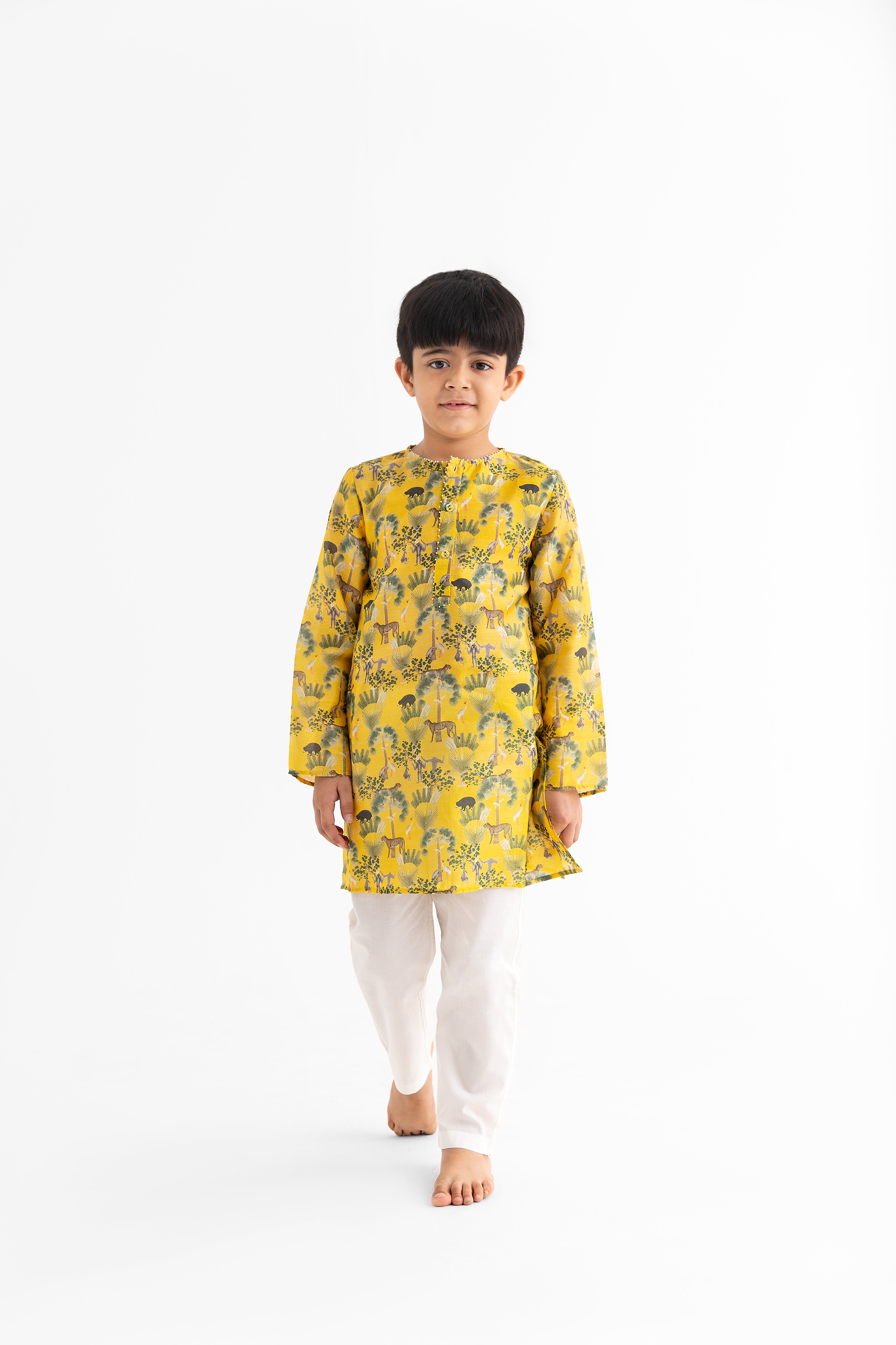 Mustard sunderban kurta and pyjama