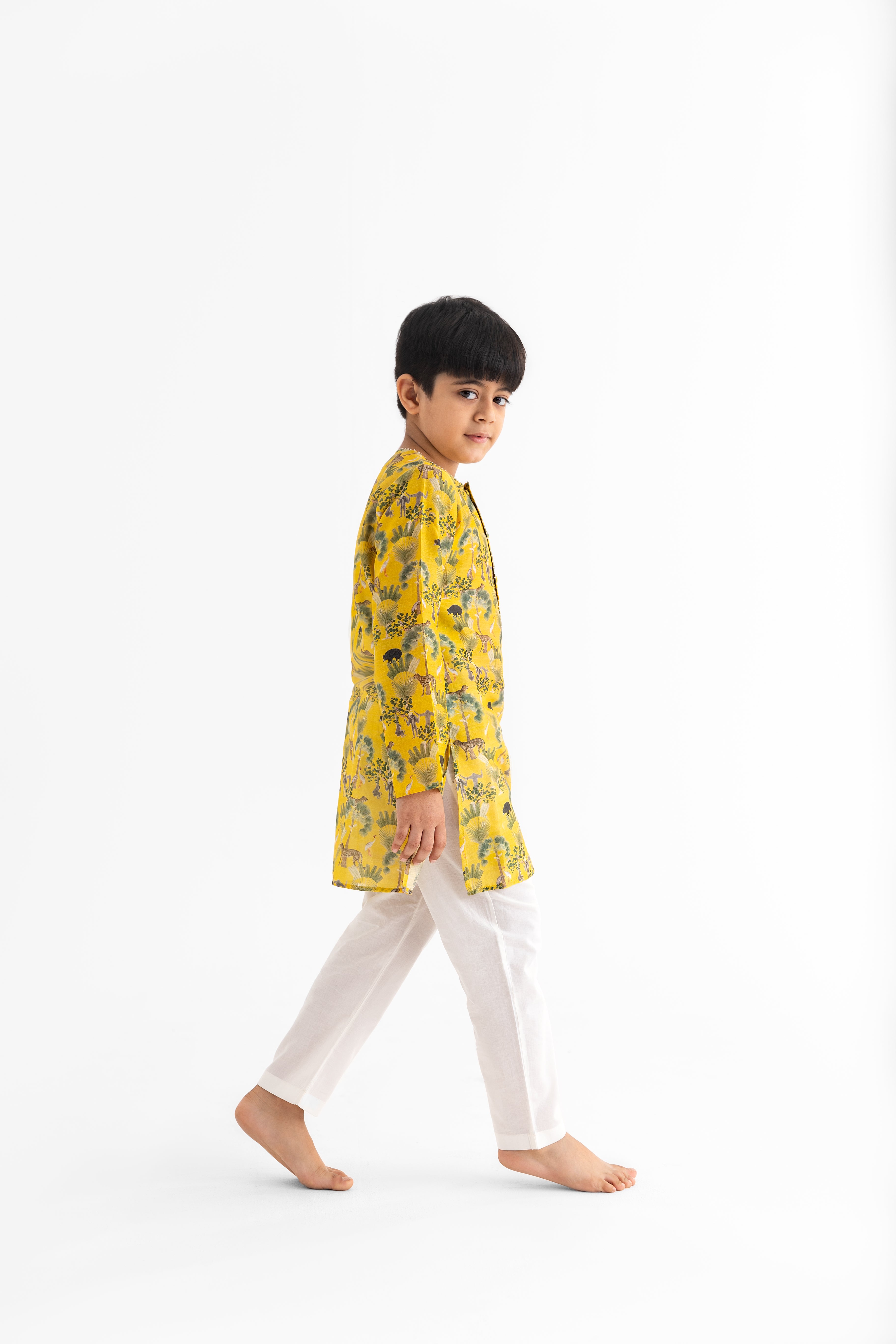 Mustard sunderban kurta and pyjama