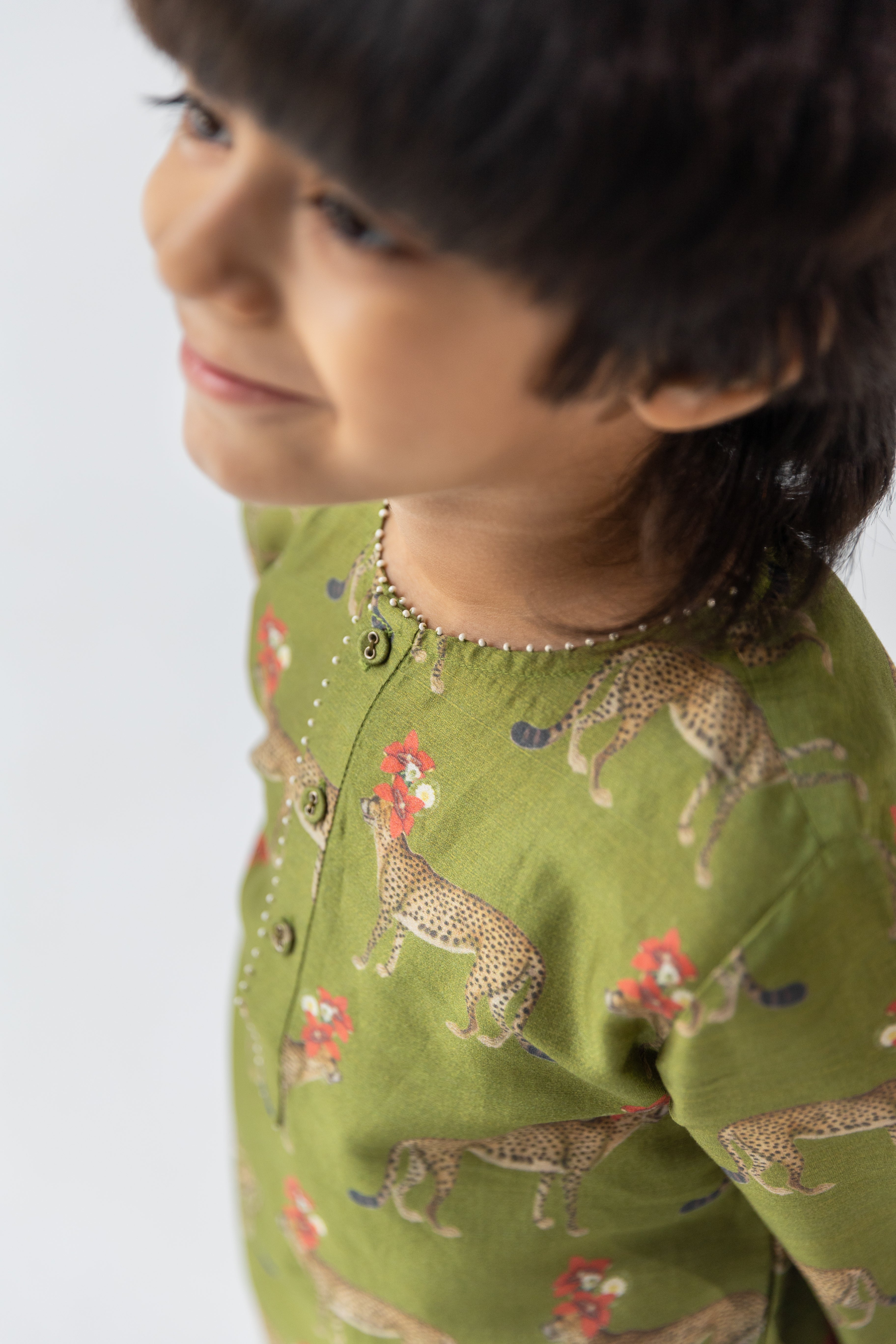 Olive Tendua Raj Kumar Kurta And Pyajama Set