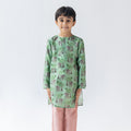 Mint And Blush Shararti Bandar Kurta And Pyajama Set