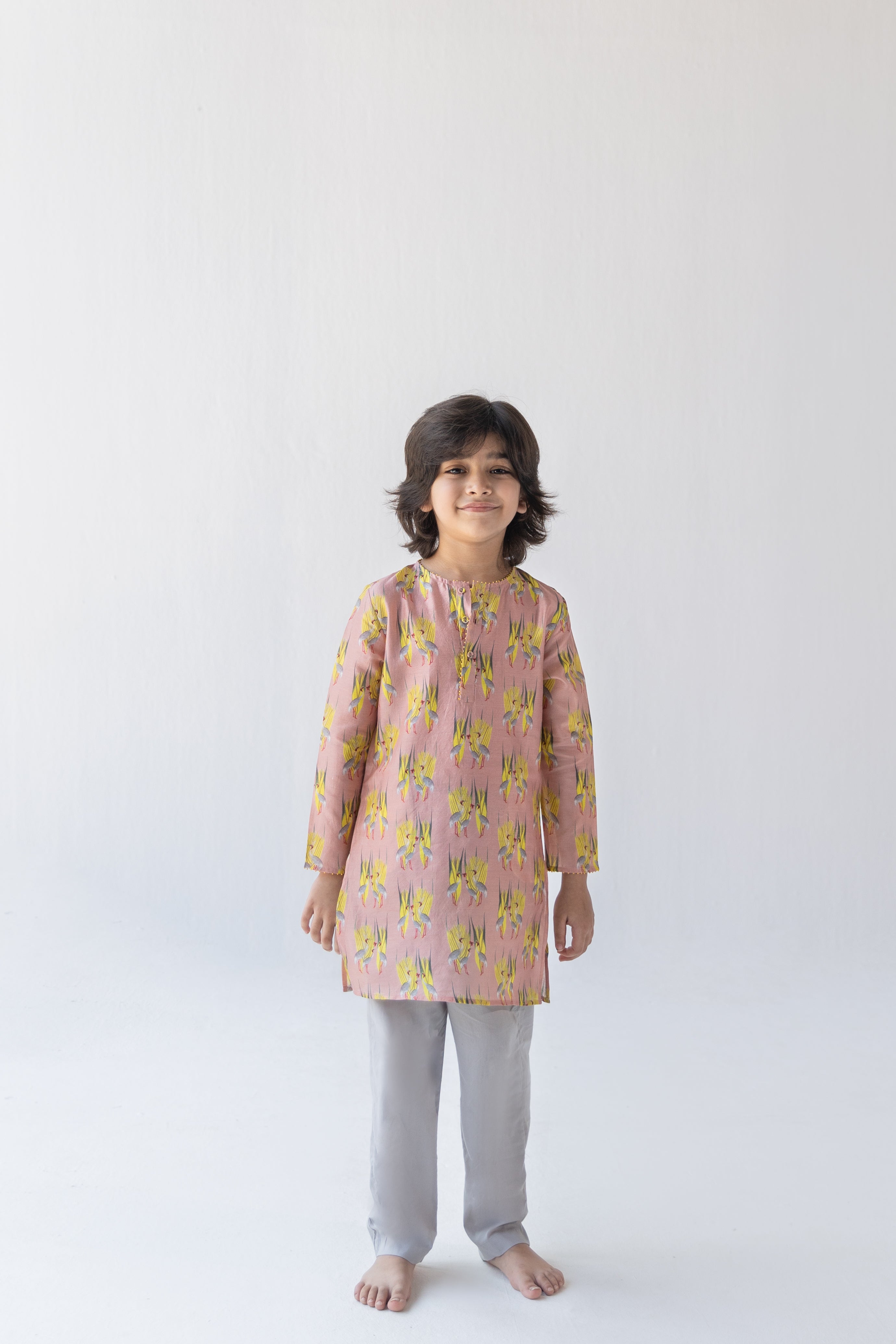 Blush Saras Ka Joda Kurta And Pyajama Set