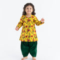 Chidiya Rani Badi Sayani Yellow Salwar and Kameez