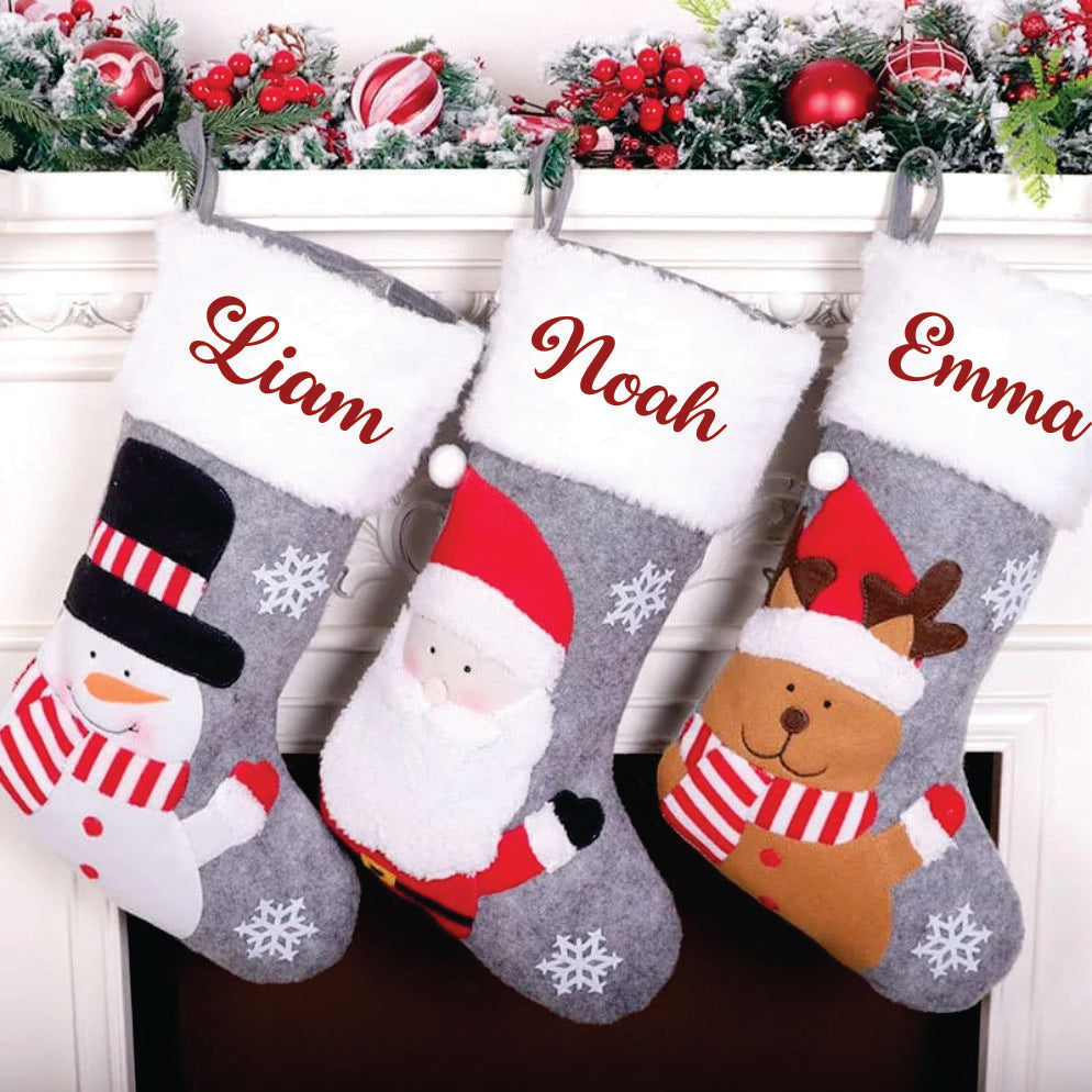 Holiday Harmony Stocking - Happy Santa